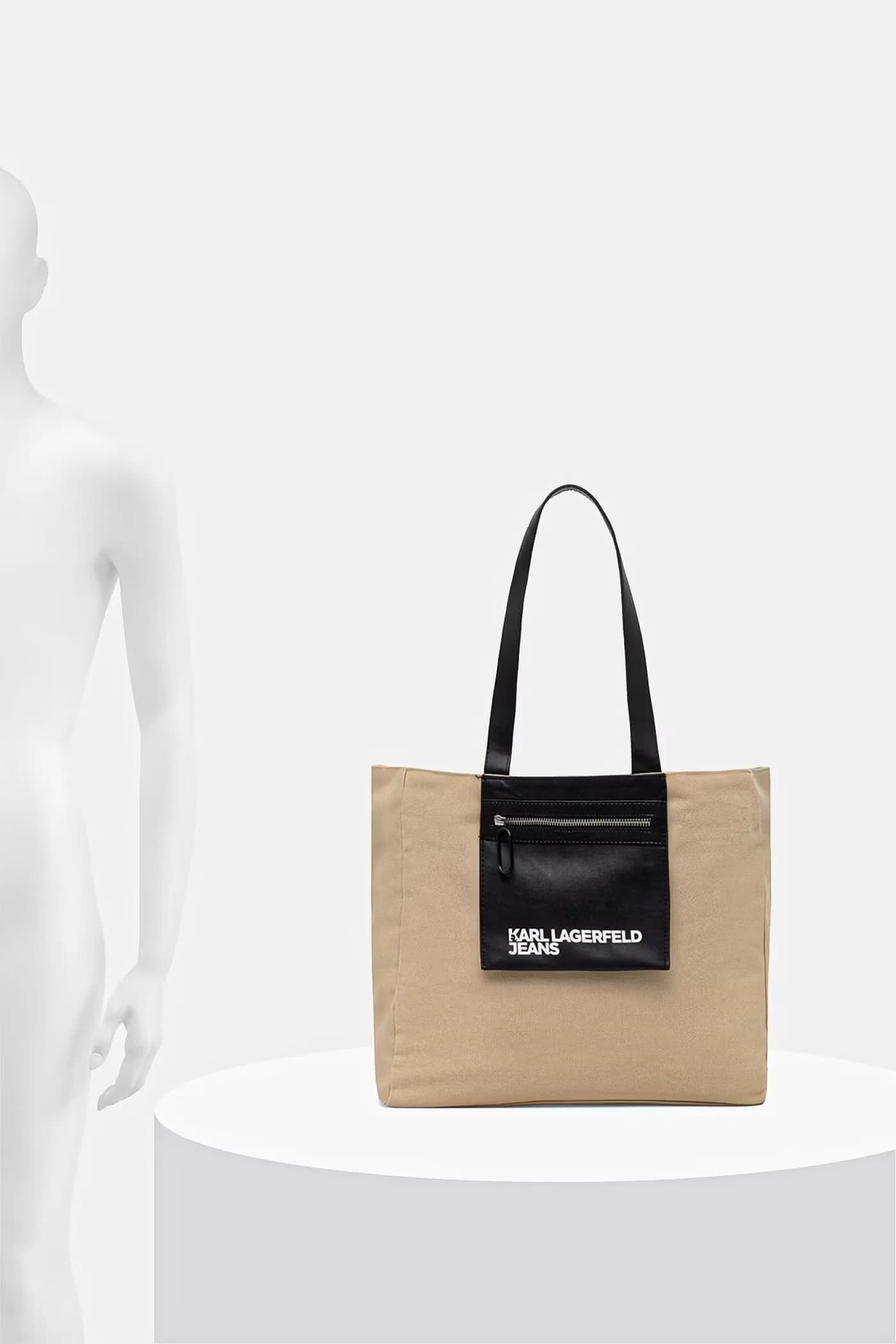 Женская сумка-шоппер из хлопка - фото 6