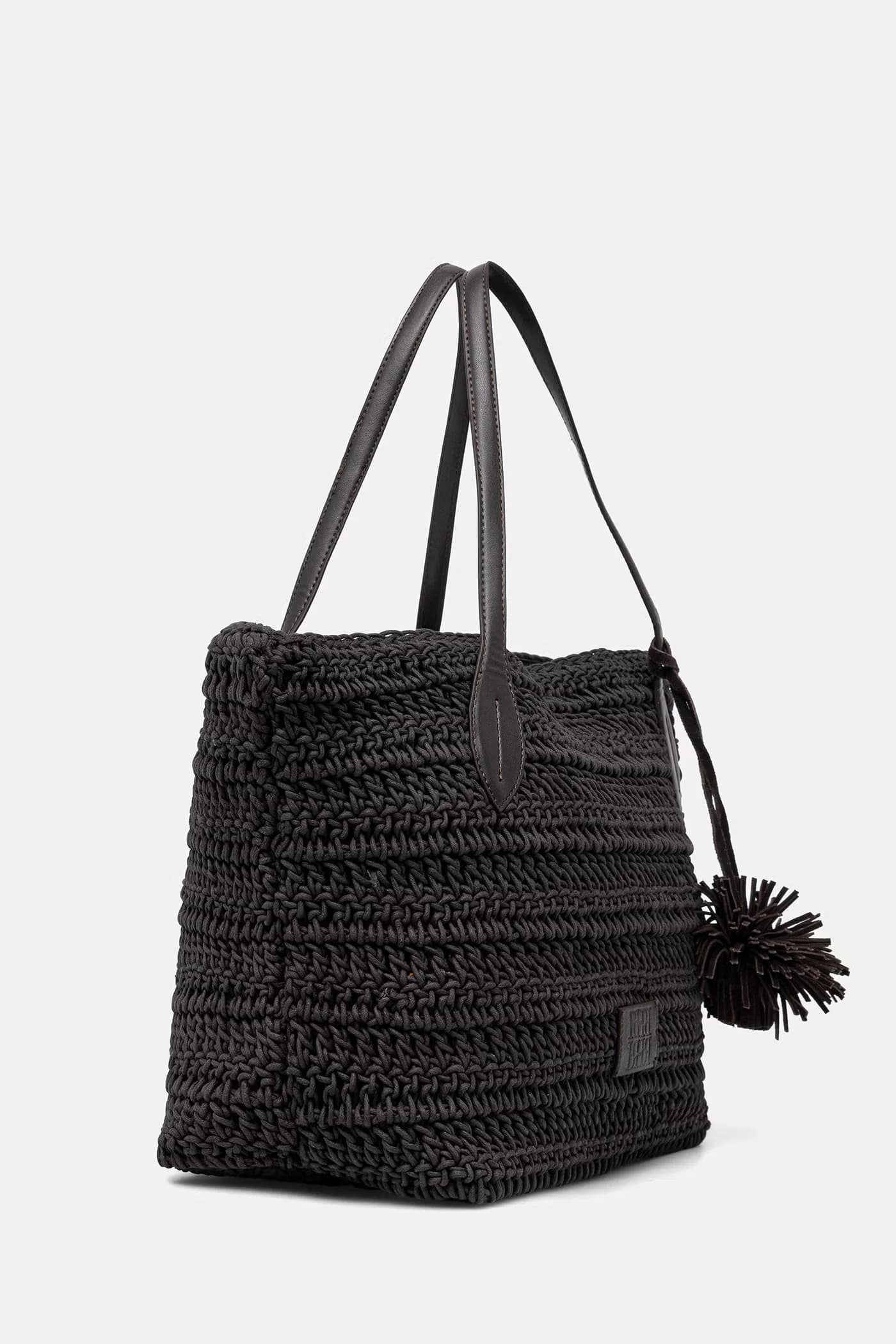 Женская сумка-шоппер из хлопка - фото 3