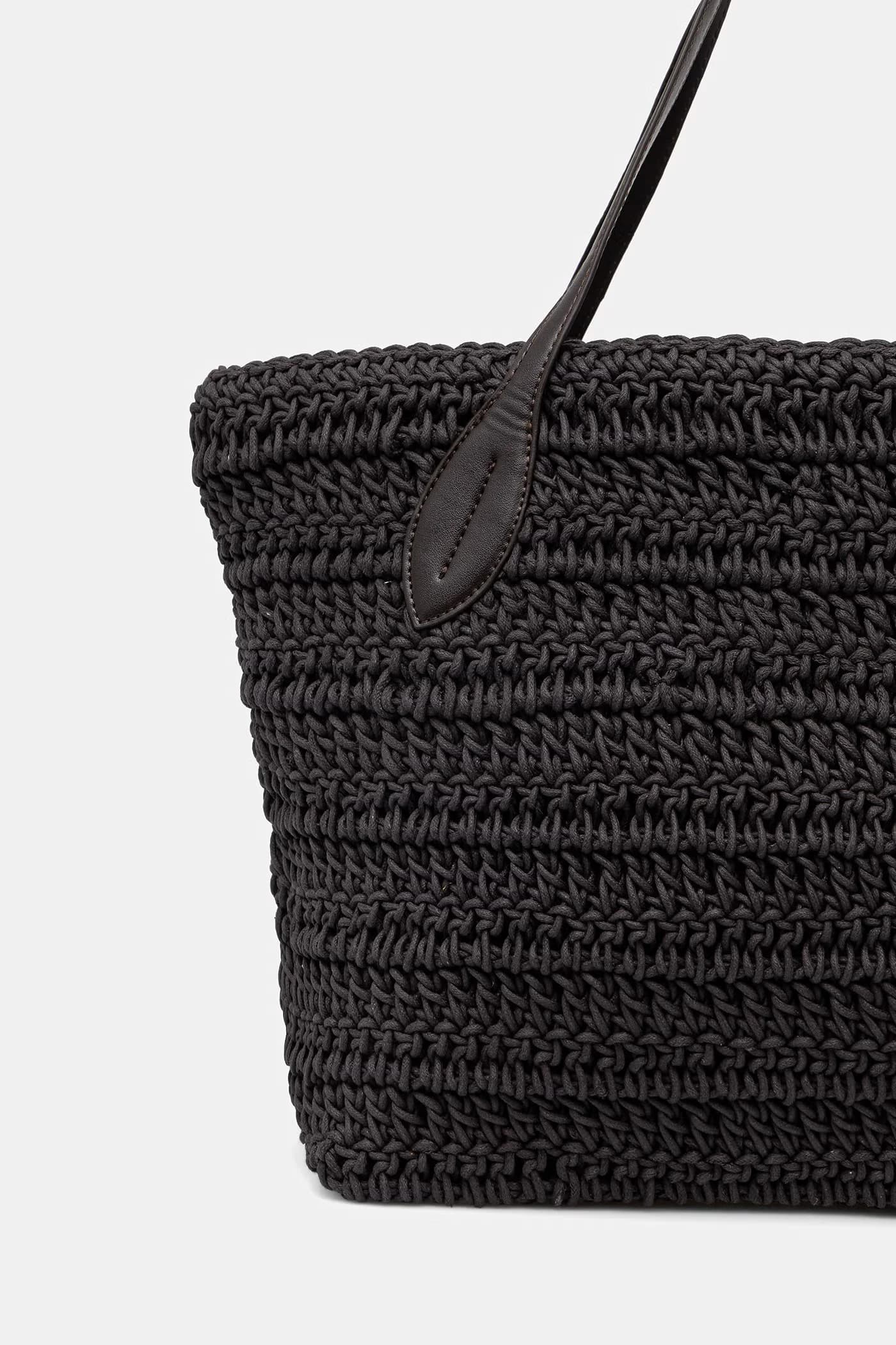 Женская сумка-шоппер из хлопка - фото 5