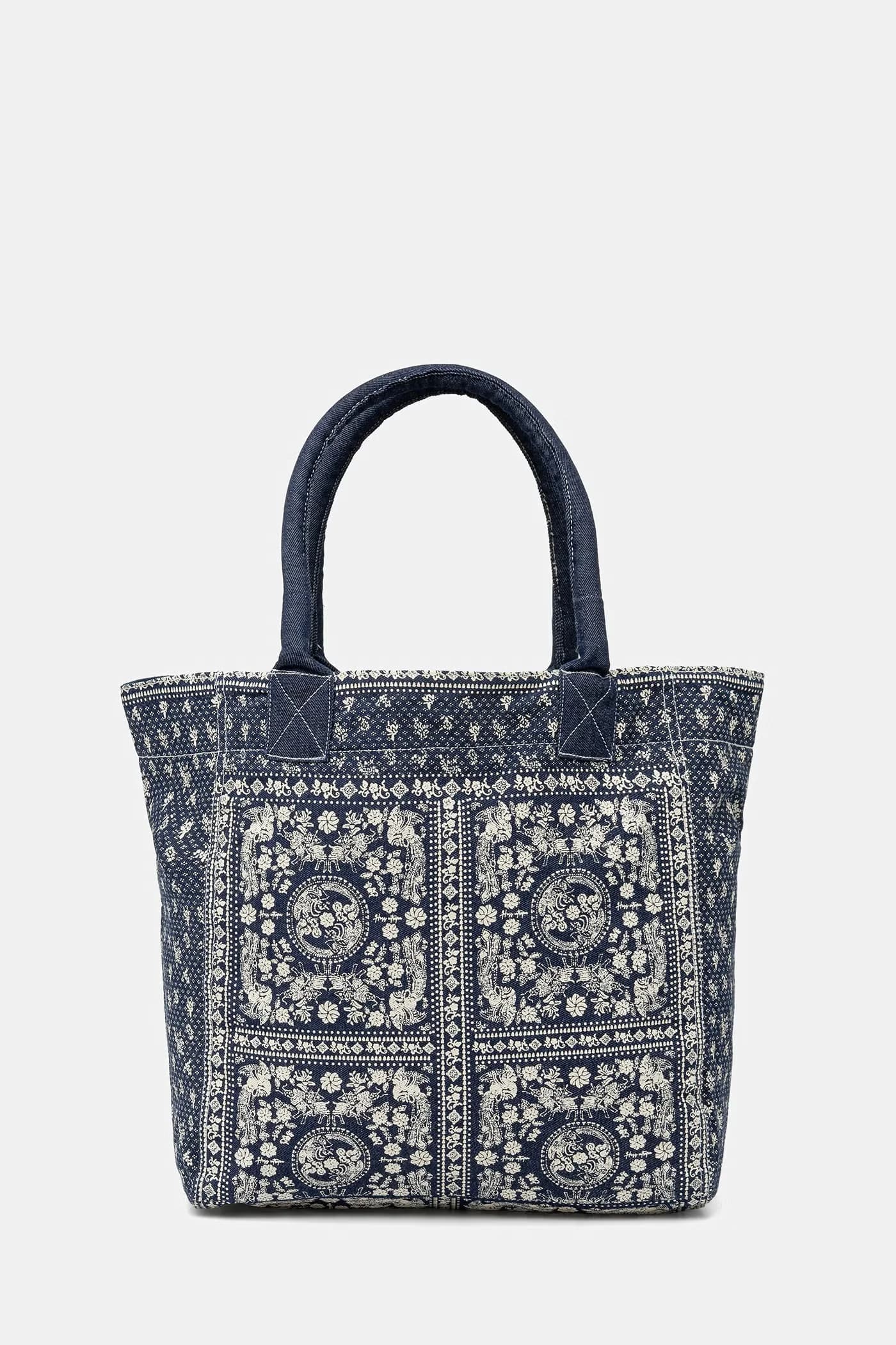 Женская джинсовая сумка-шоппер