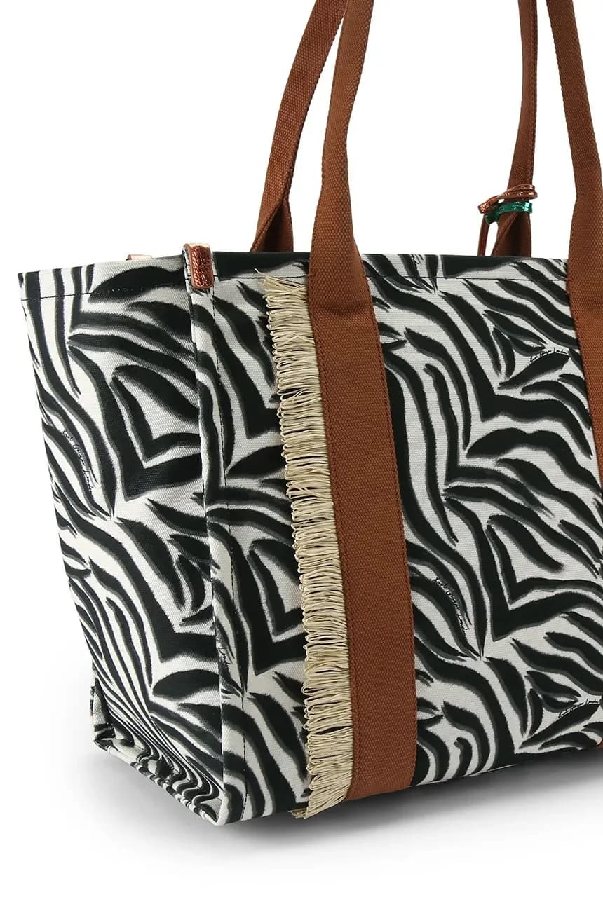 Женская сумка-шоппер из хлопка - фото 3