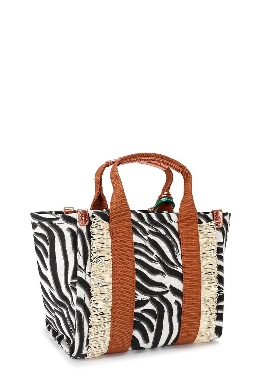 Женская сумка-шоппер из хлопка - фото 5