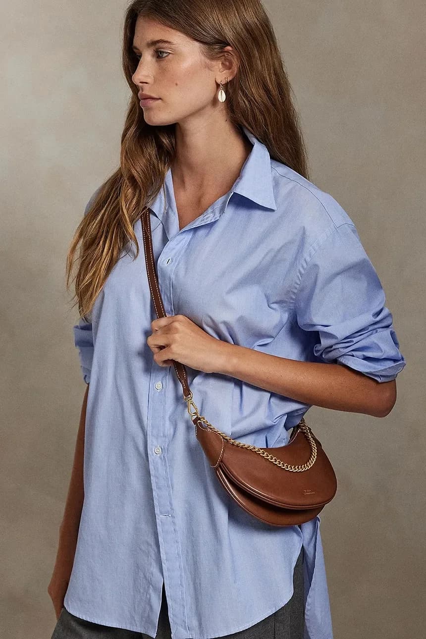 Женская кожаная сумка через плечо - фото 6