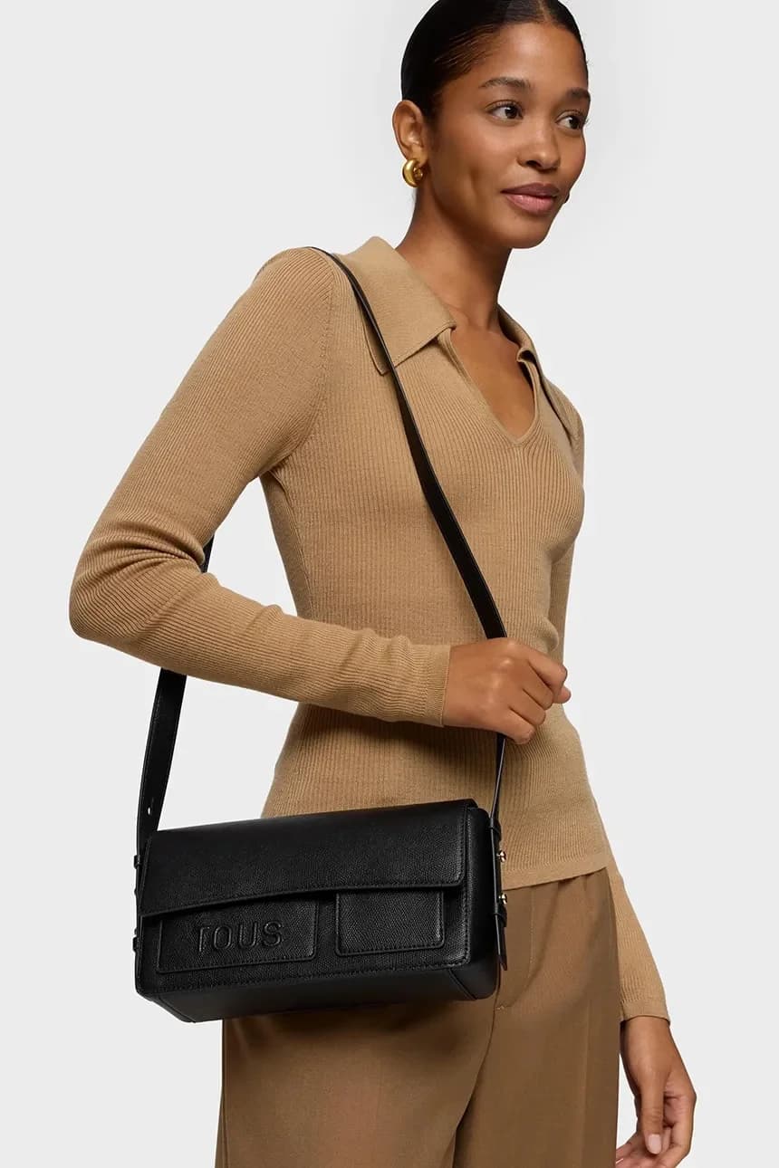 Женская сумка-мессенджер из искусственной кожи - фото 7