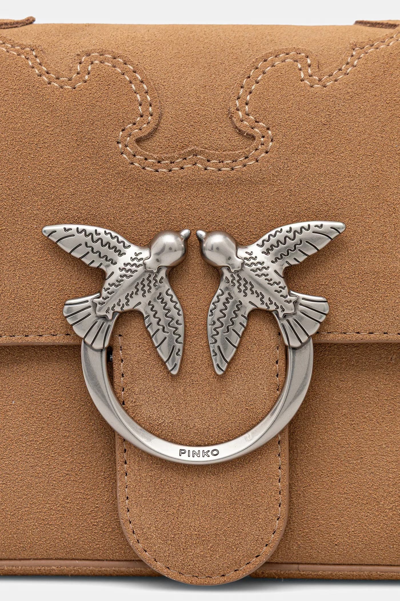 Женская замшевая сумка через плечо - фото 9