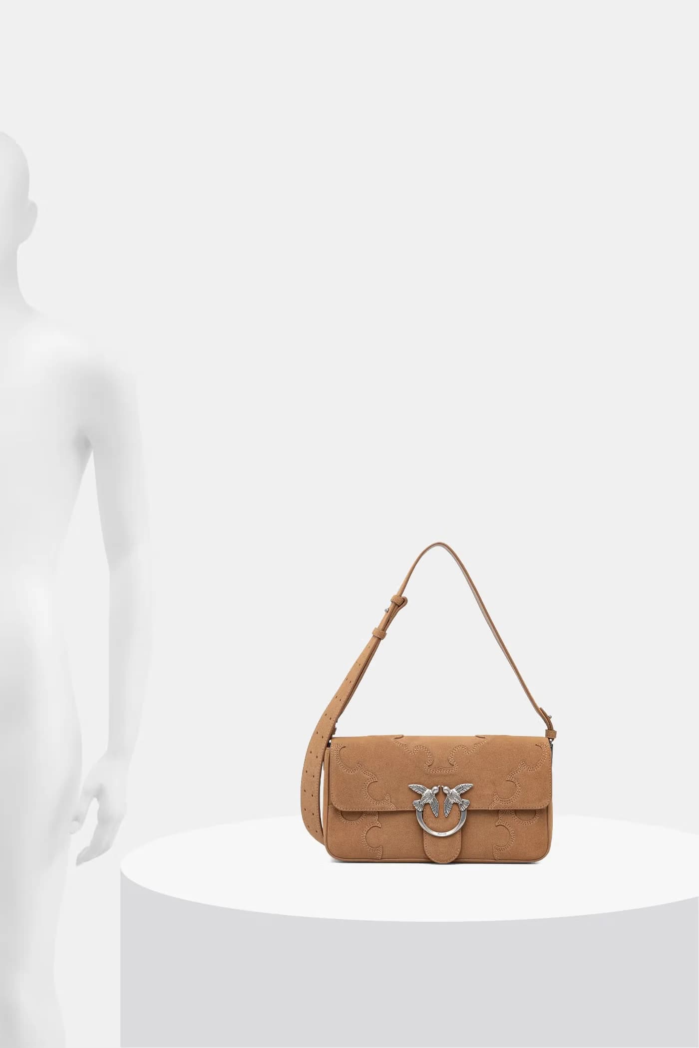 Женская замшевая сумка через плечо - фото 15