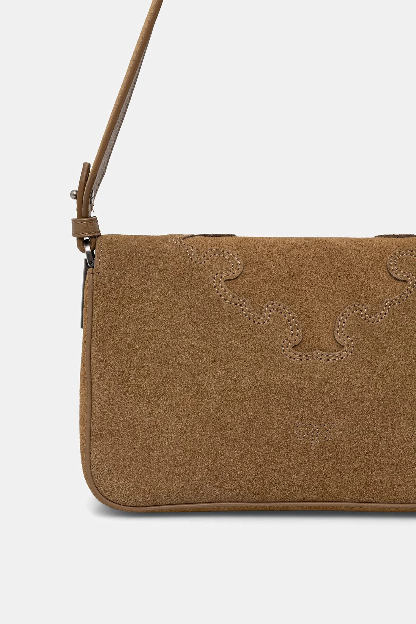 Женская замшевая сумка через плечо - фото 4