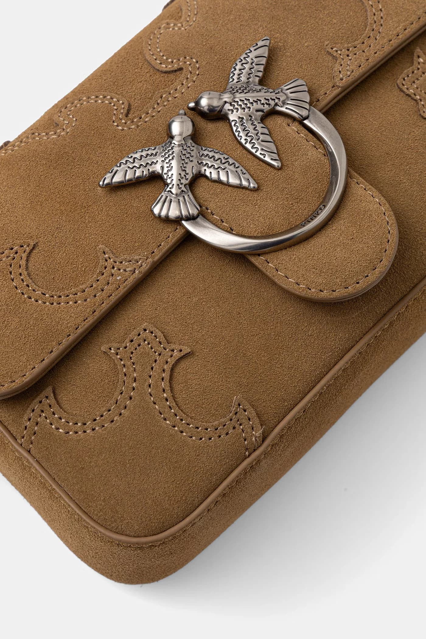 Женская замшевая сумка через плечо - фото 6