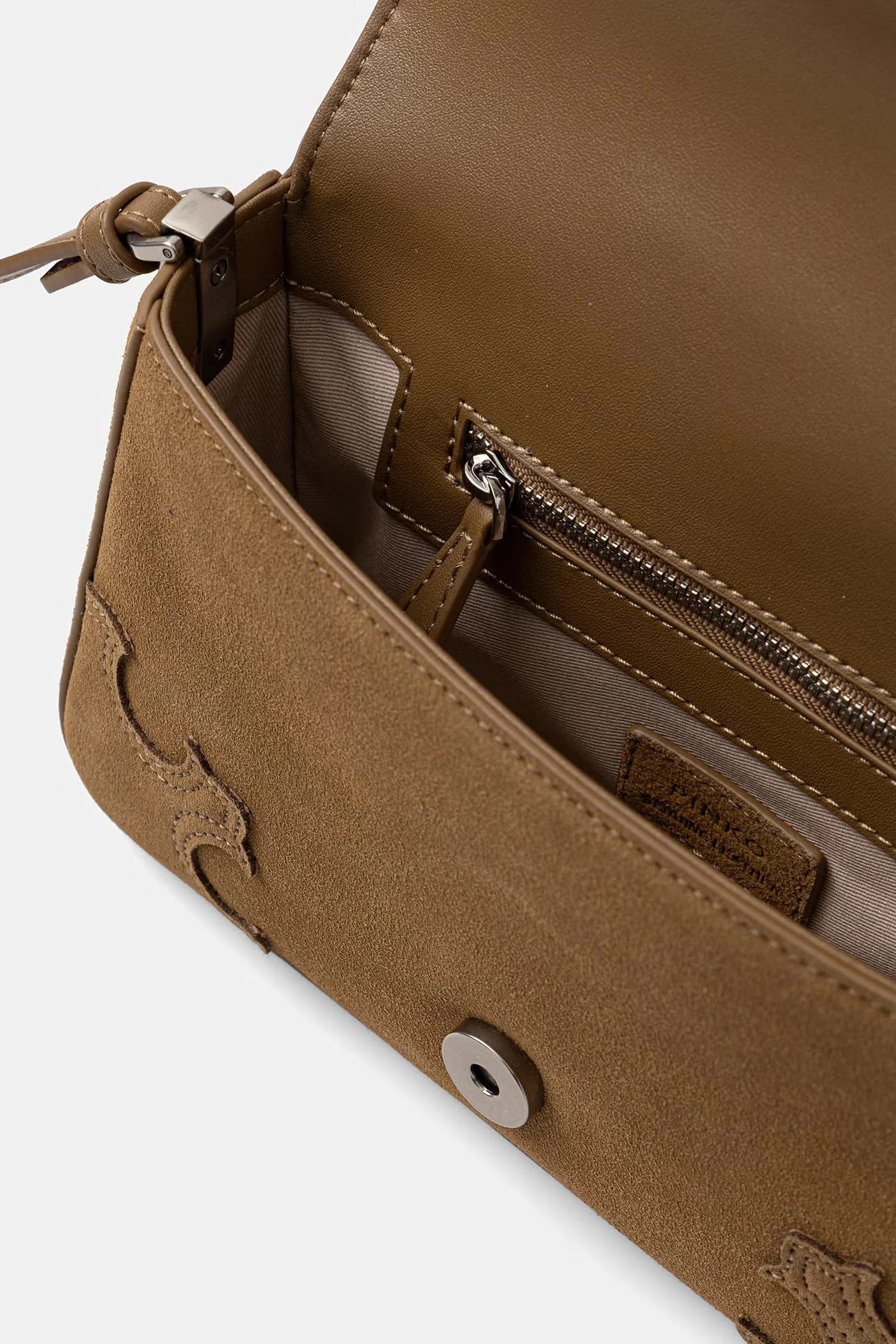 Женская замшевая сумка через плечо - фото 7