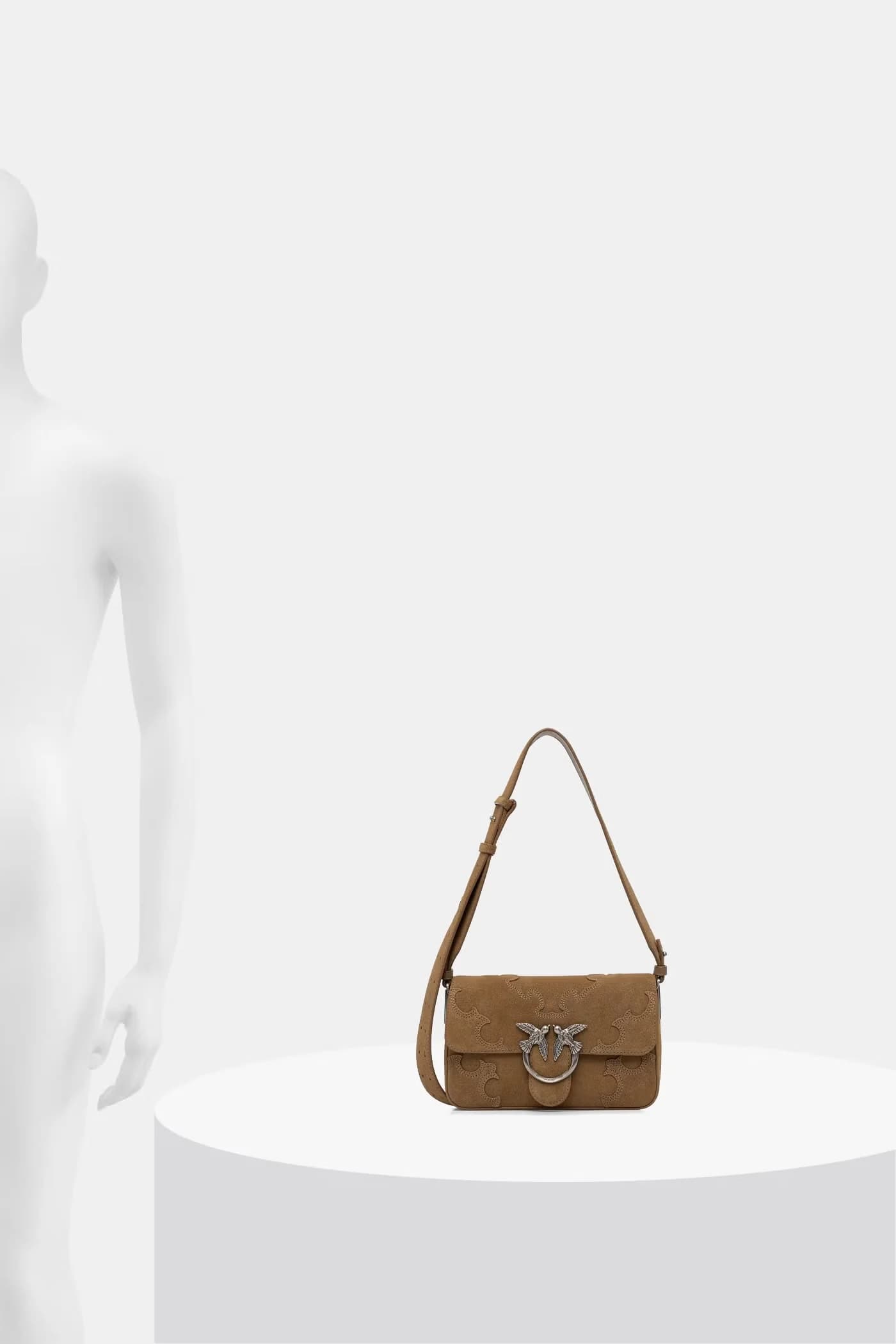 Женская замшевая сумка через плечо - фото 8