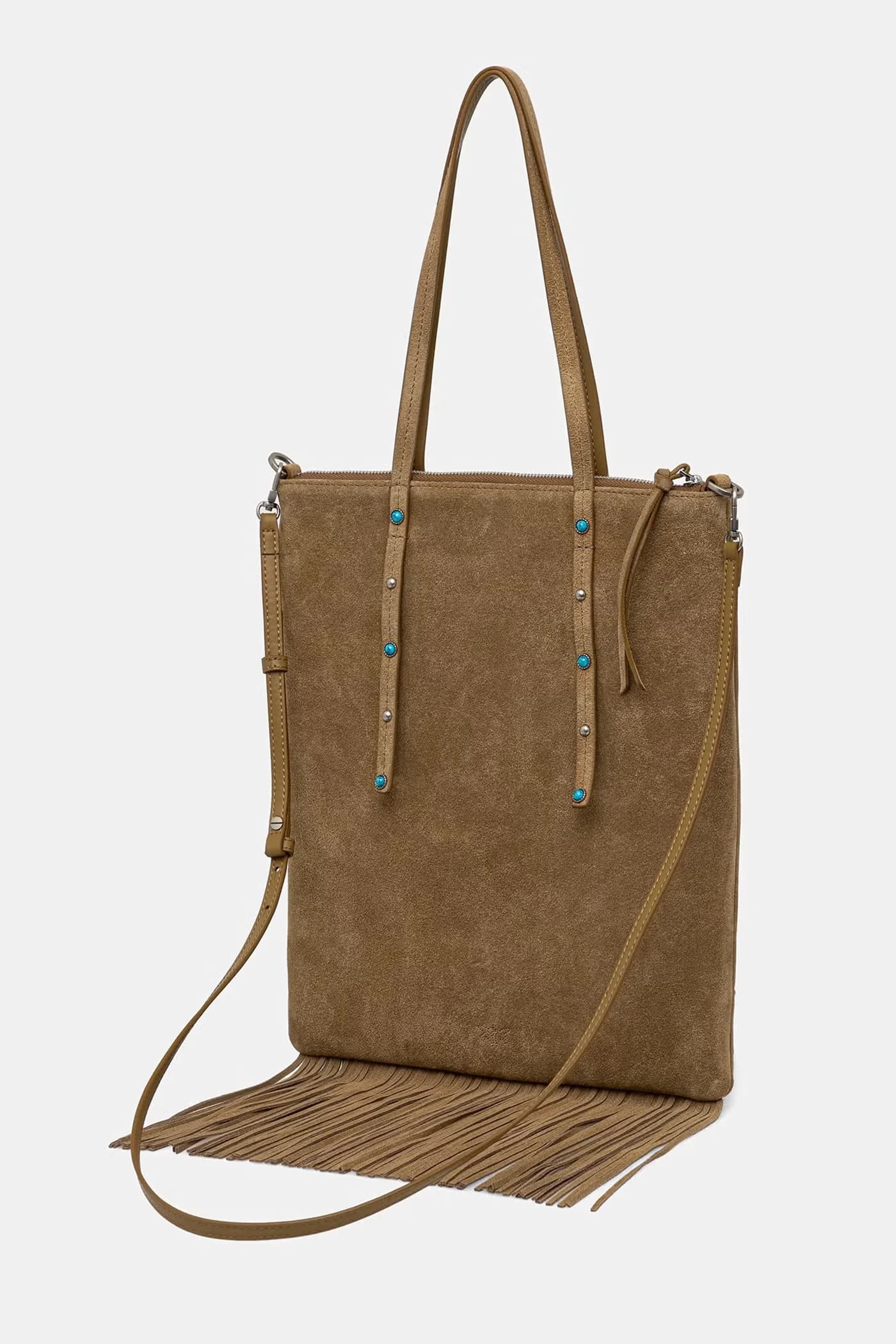 Женская замшевая сумка через плечо - фото 3