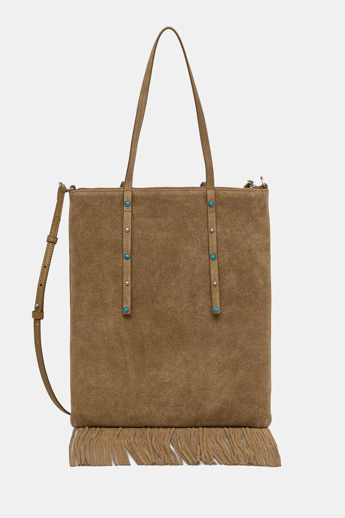 Женская замшевая сумка через плечо - фото 4