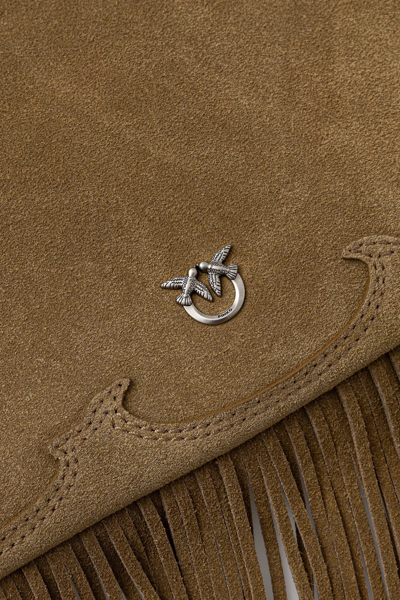 Женская замшевая сумка через плечо - фото 5