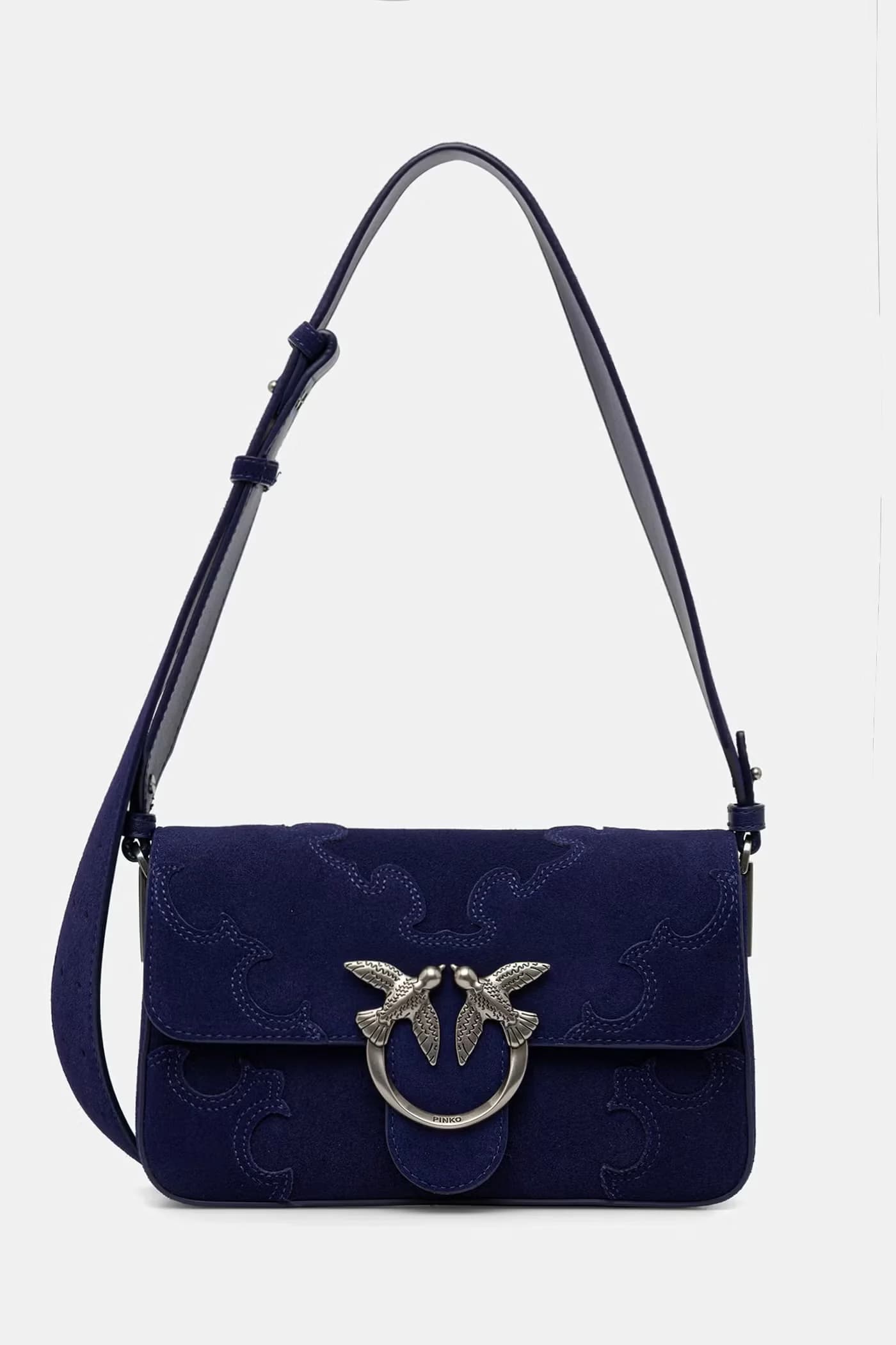 Женская замшевая сумка через плечо