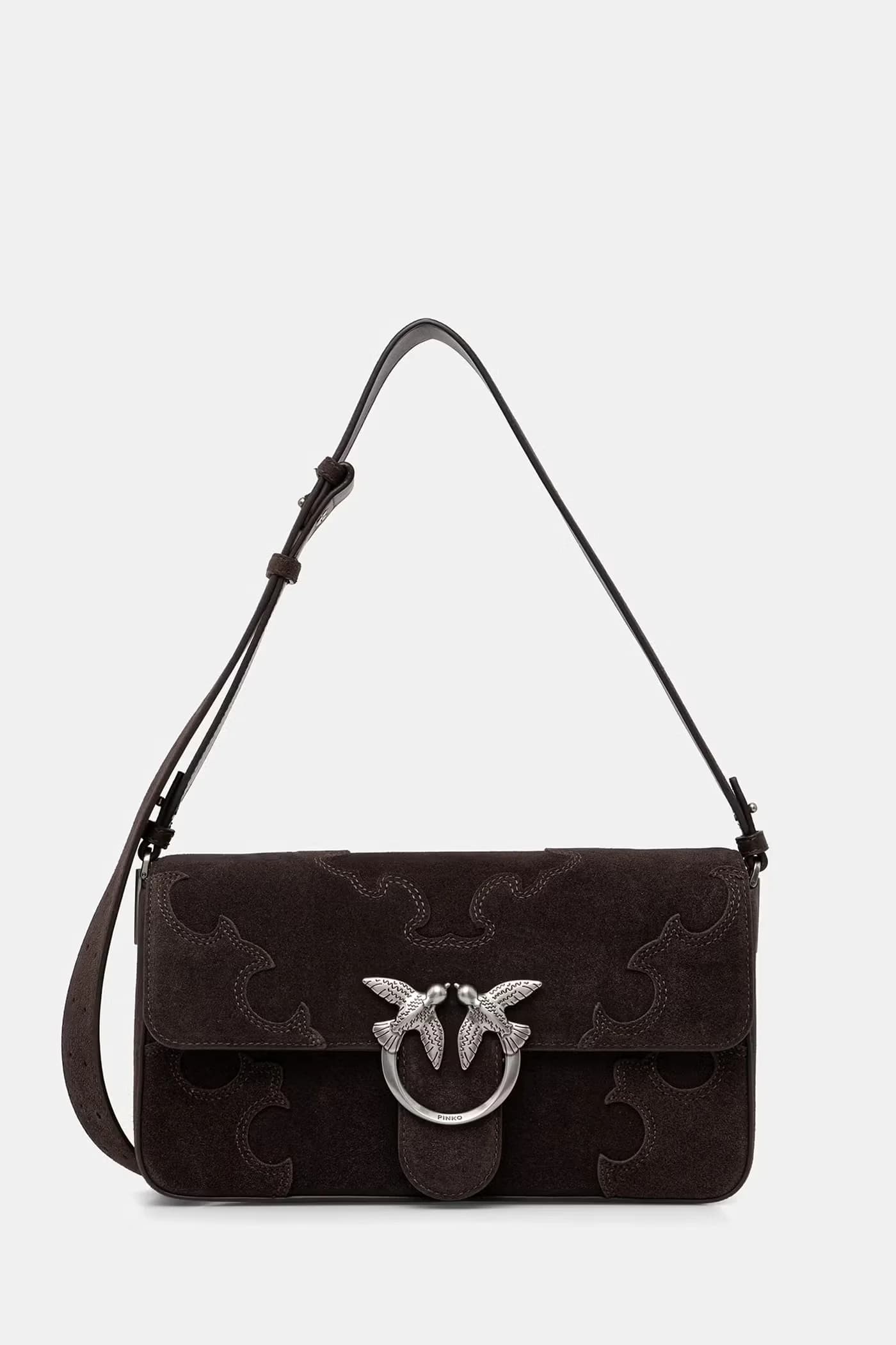 Женская замшевая сумка через плечо