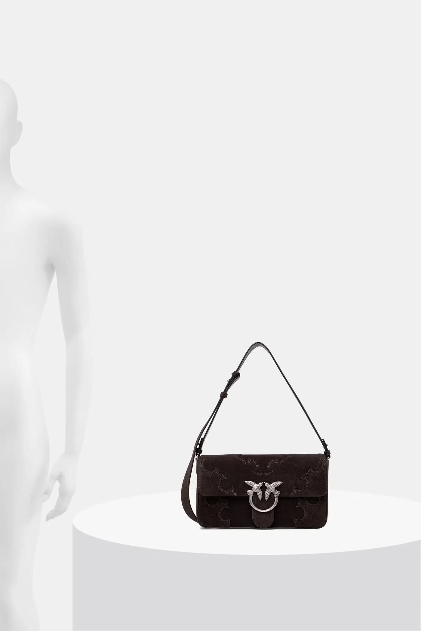 Женская замшевая сумка через плечо - фото 13