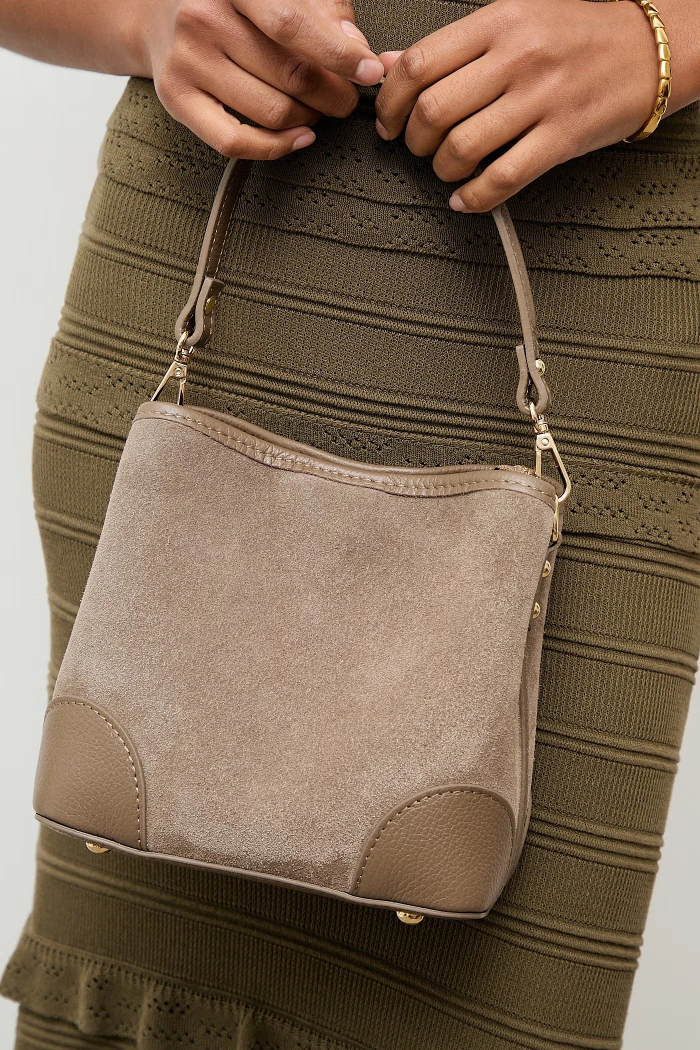 Женская замшевая сумка - фото 7