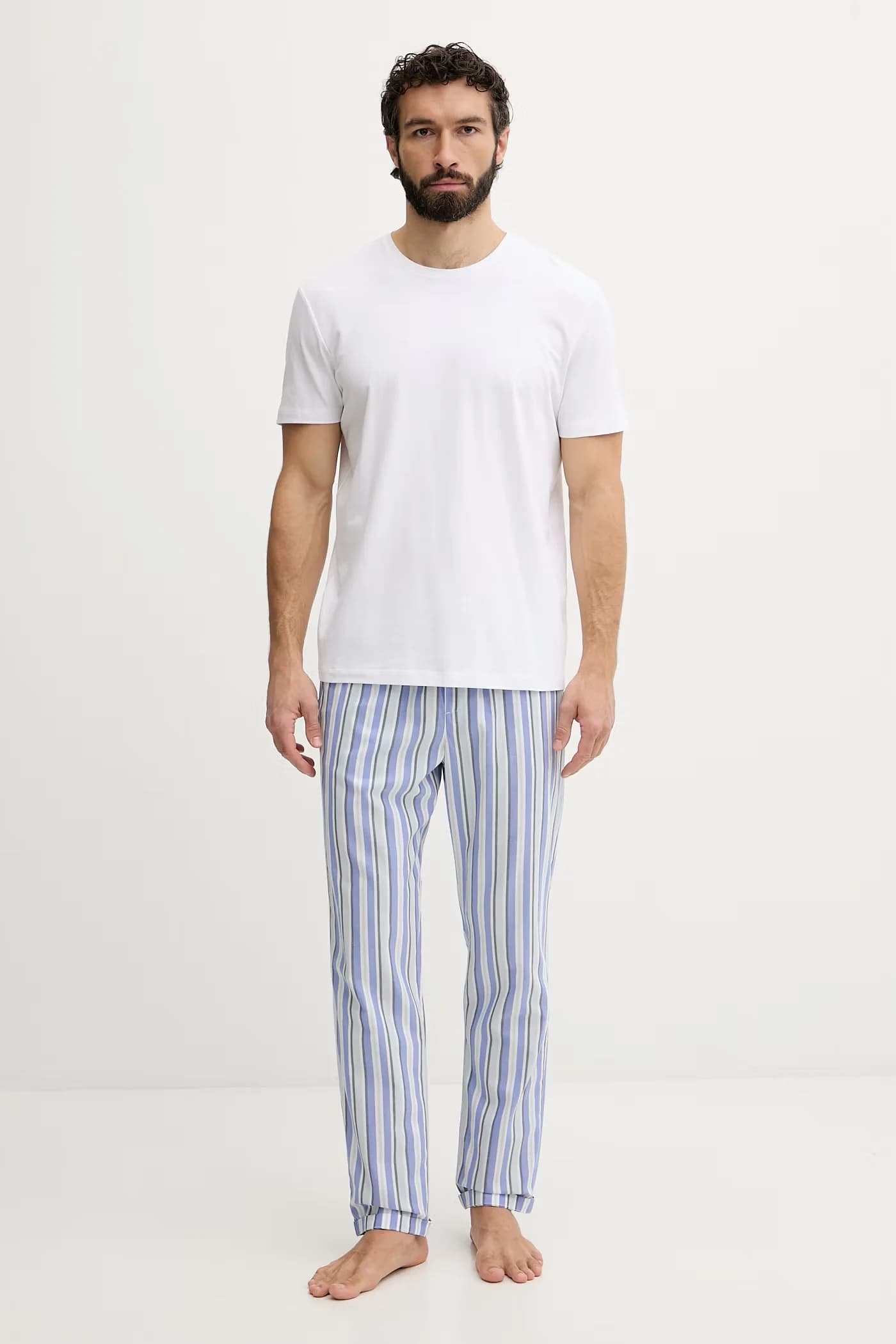 Мужские хлопковые пижамные штаны - фото 2