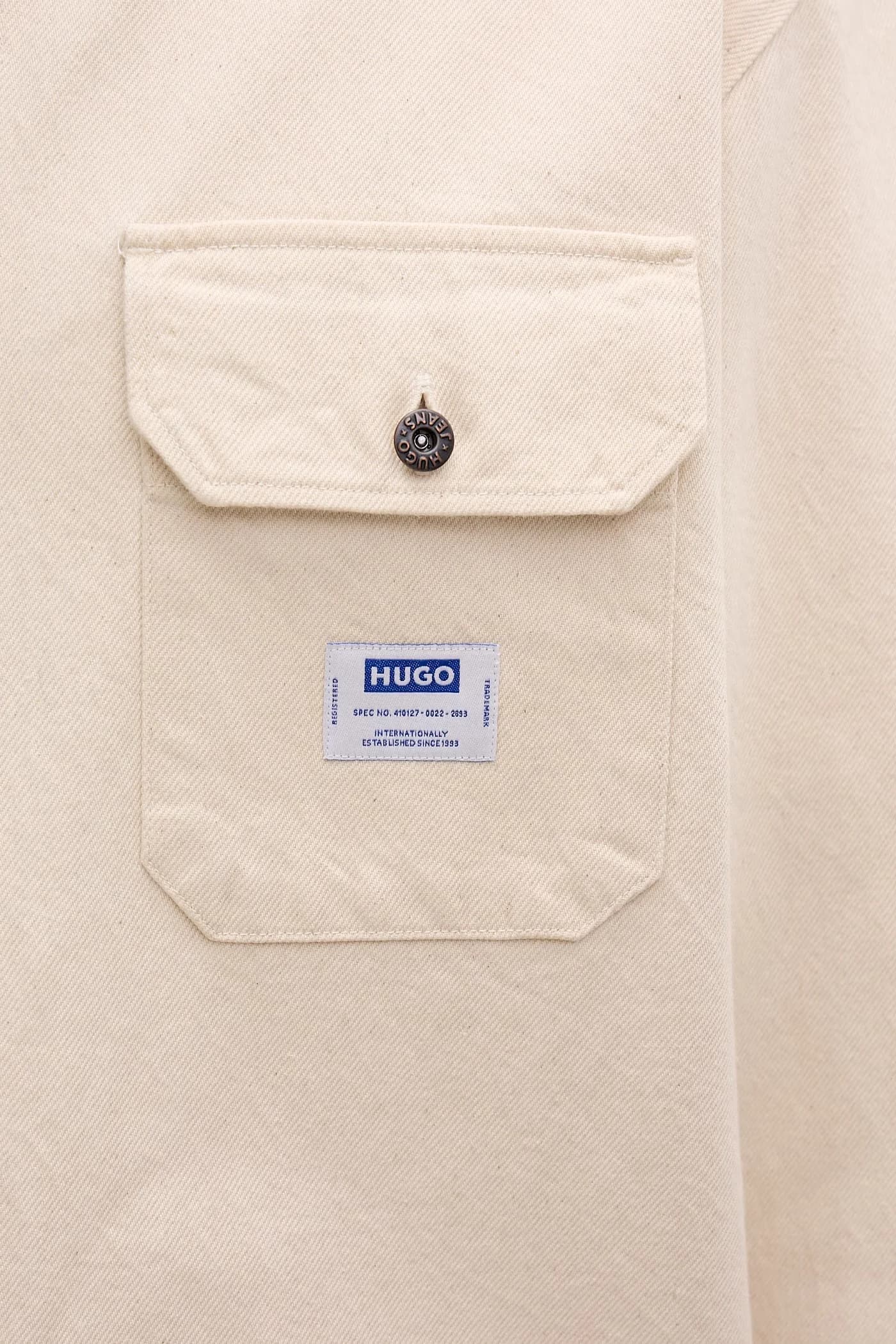 HUGO Ekynone синяя мужская джинсовая рубашка - фото 9