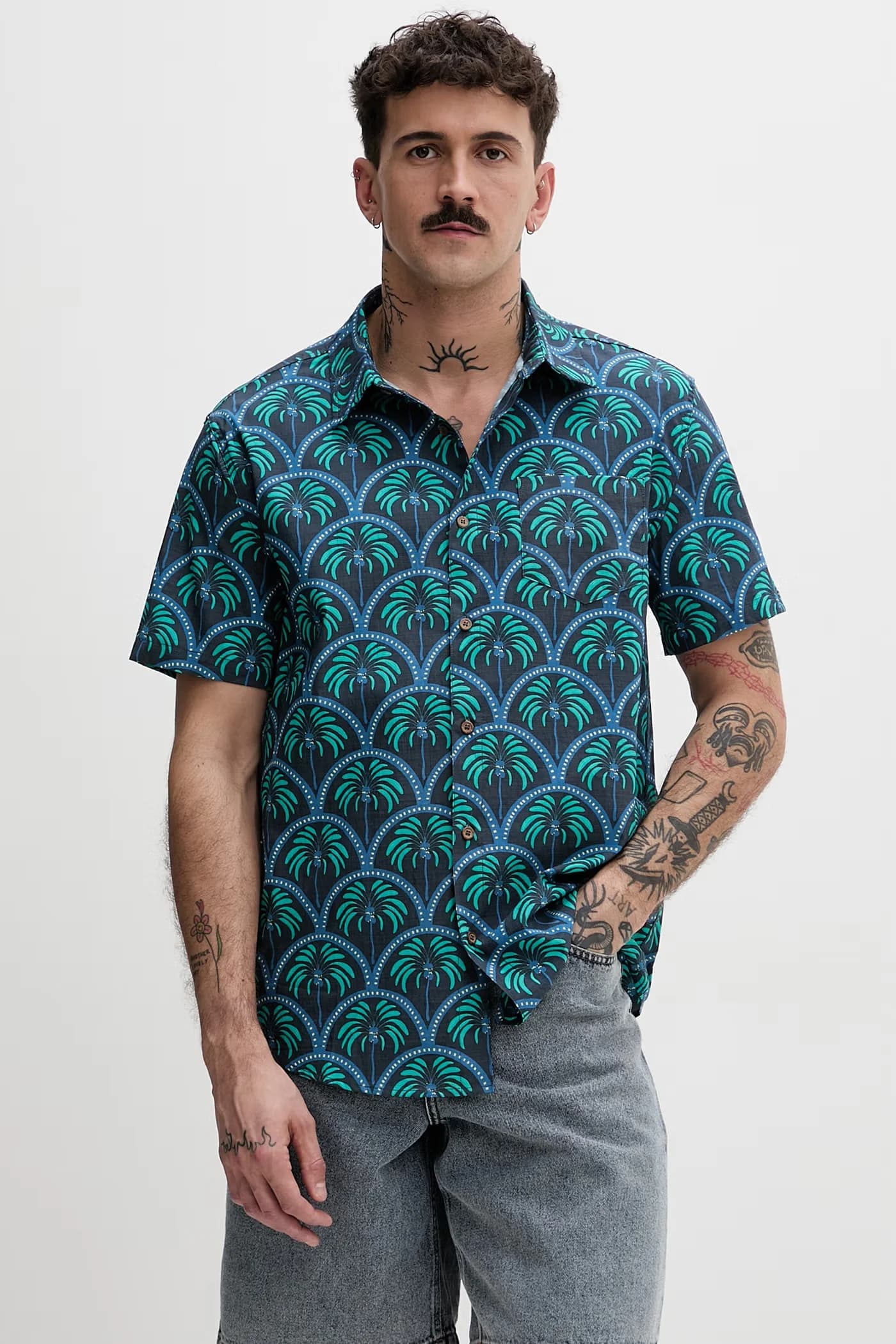 Мужская хлопковая рубашка