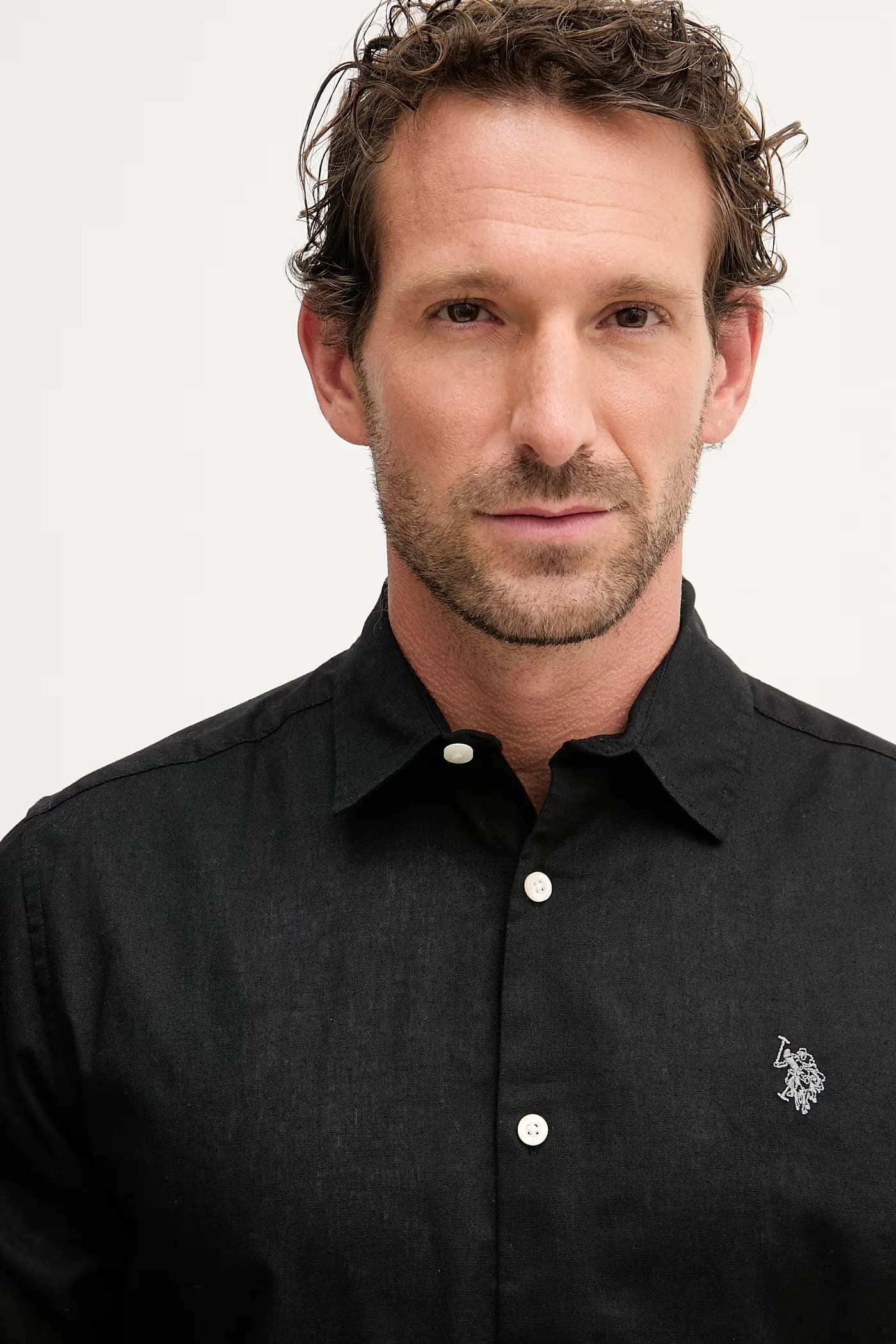 Мужская рубашка сафари из льна LINEN BLEND LS - фото 4