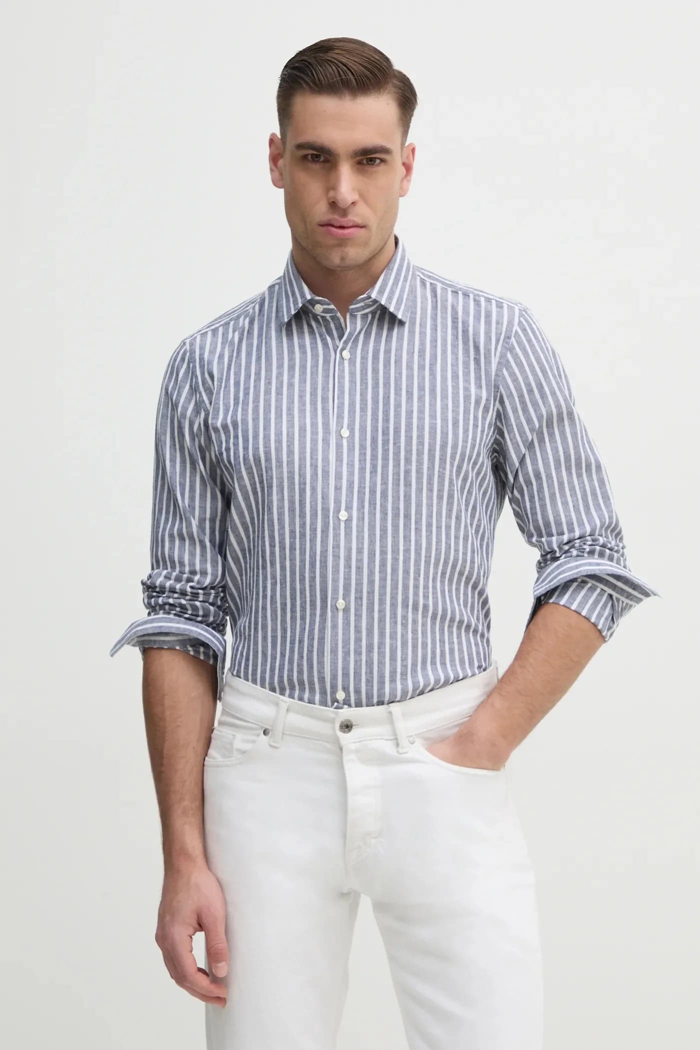 Рубашка из смесового льна