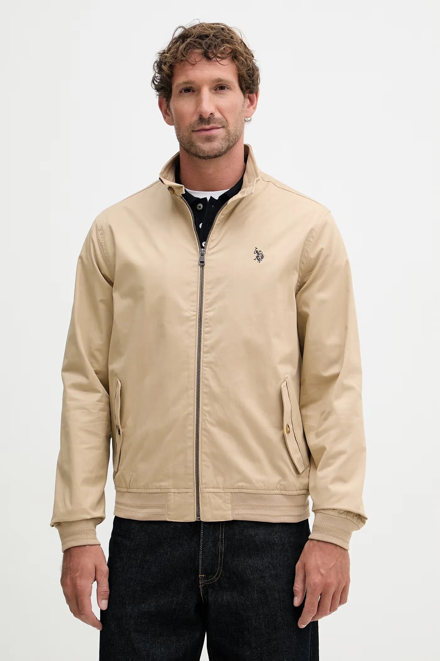 Мужская переходная куртка Harrington из хлопка