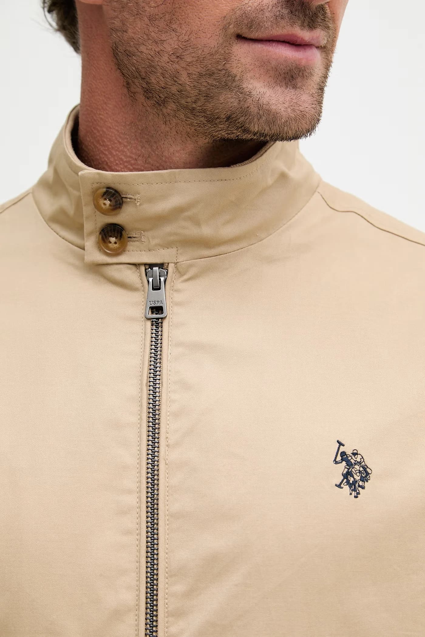 Мужская переходная куртка Harrington из хлопка - фото 5