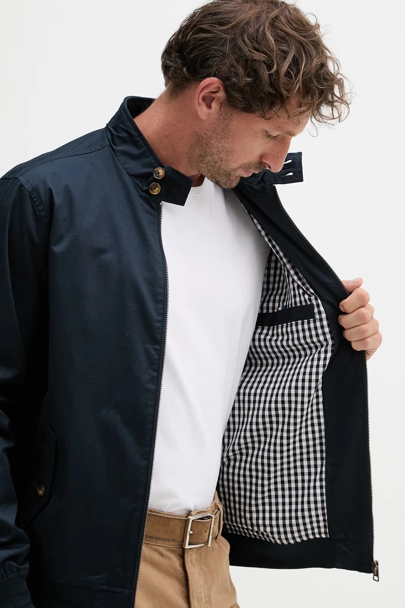 Мужская переходная куртка Harrington из хлопка - фото 6