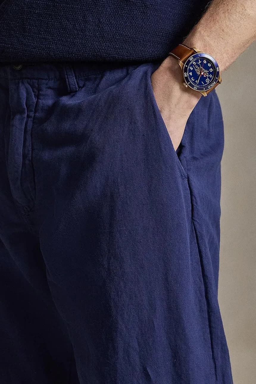 Мужские льняные брюки - фото 7