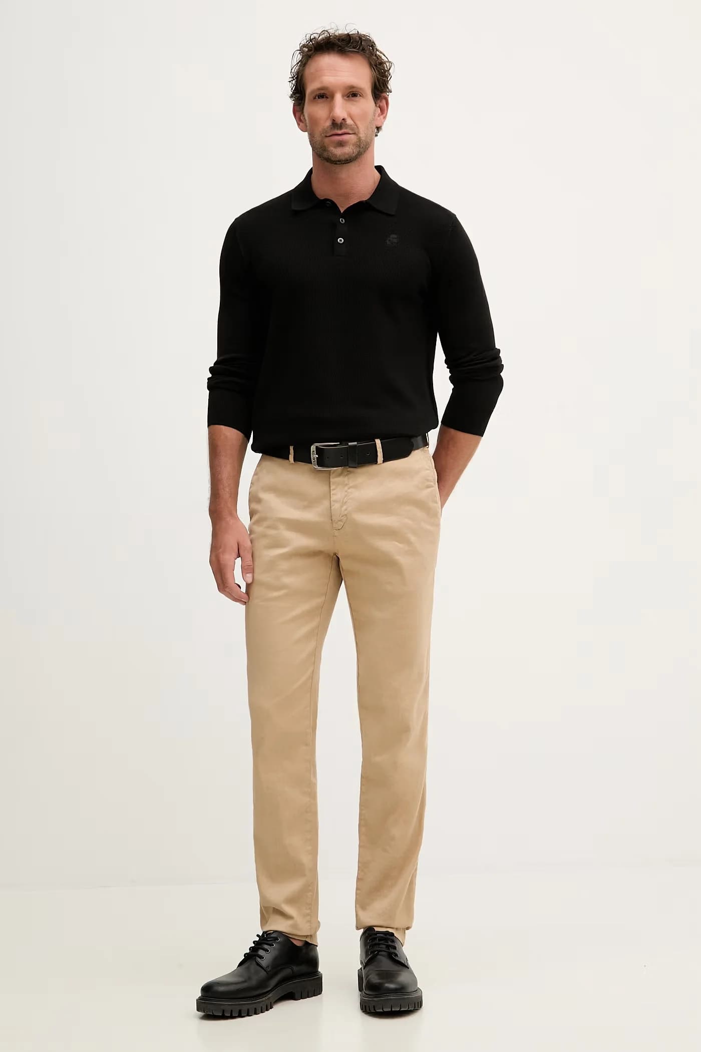 Обычные мужские брюки из смесового льна - фото 2