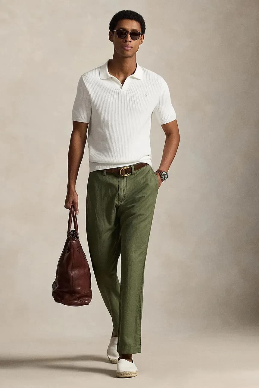 Мужские льняные брюки - фото 3