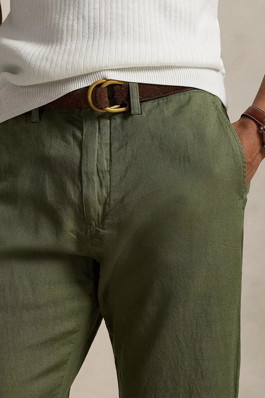 Мужские льняные брюки - фото 4