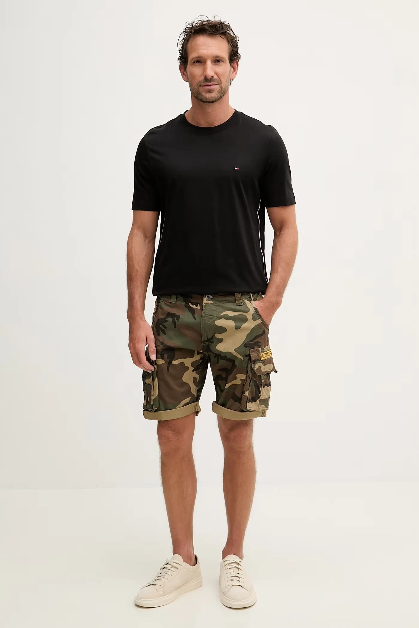 Мужские шорты карго Crew Short Camo из хлопка с эластаном - фото 3
