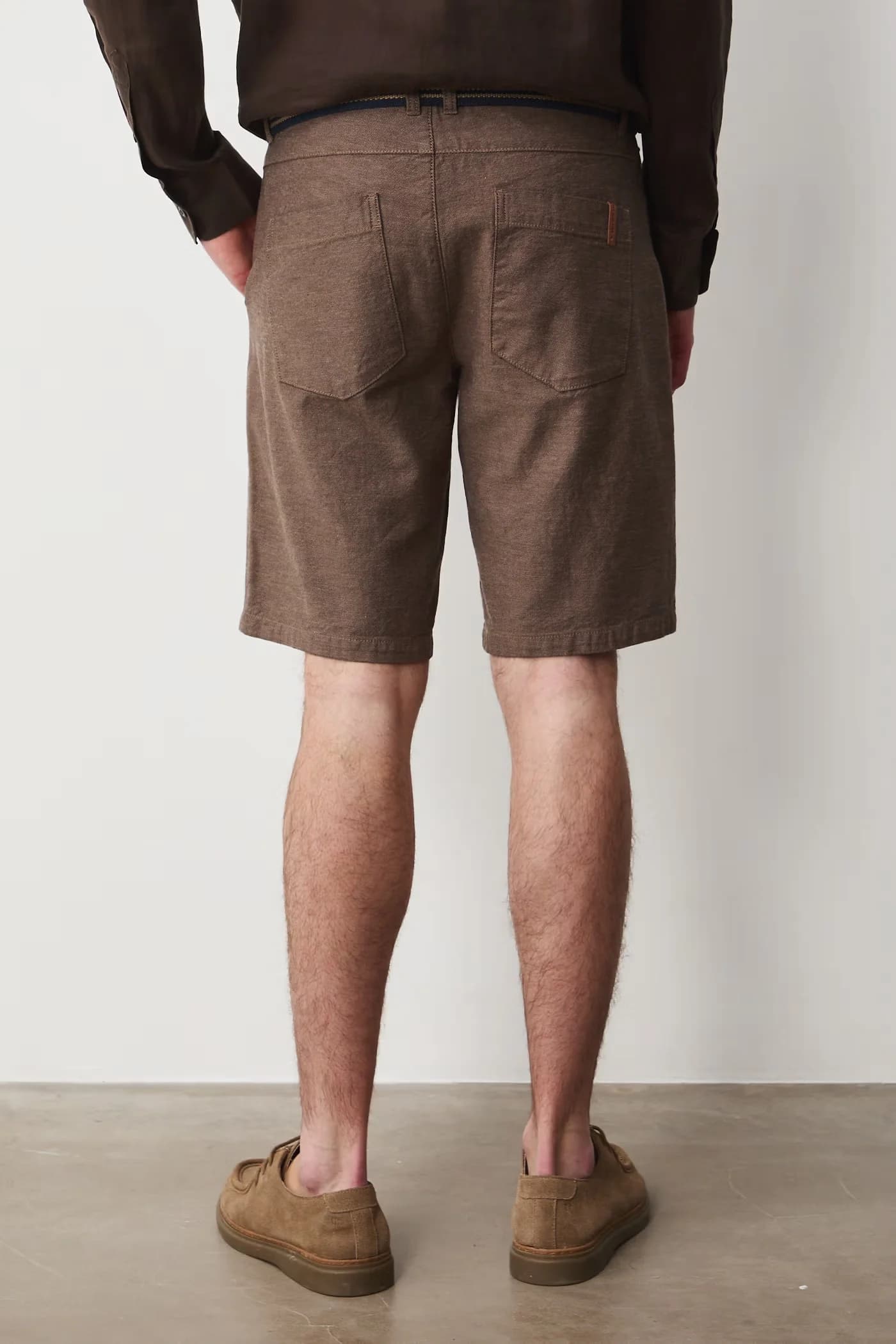 Шорты из смесового льна - фото 3