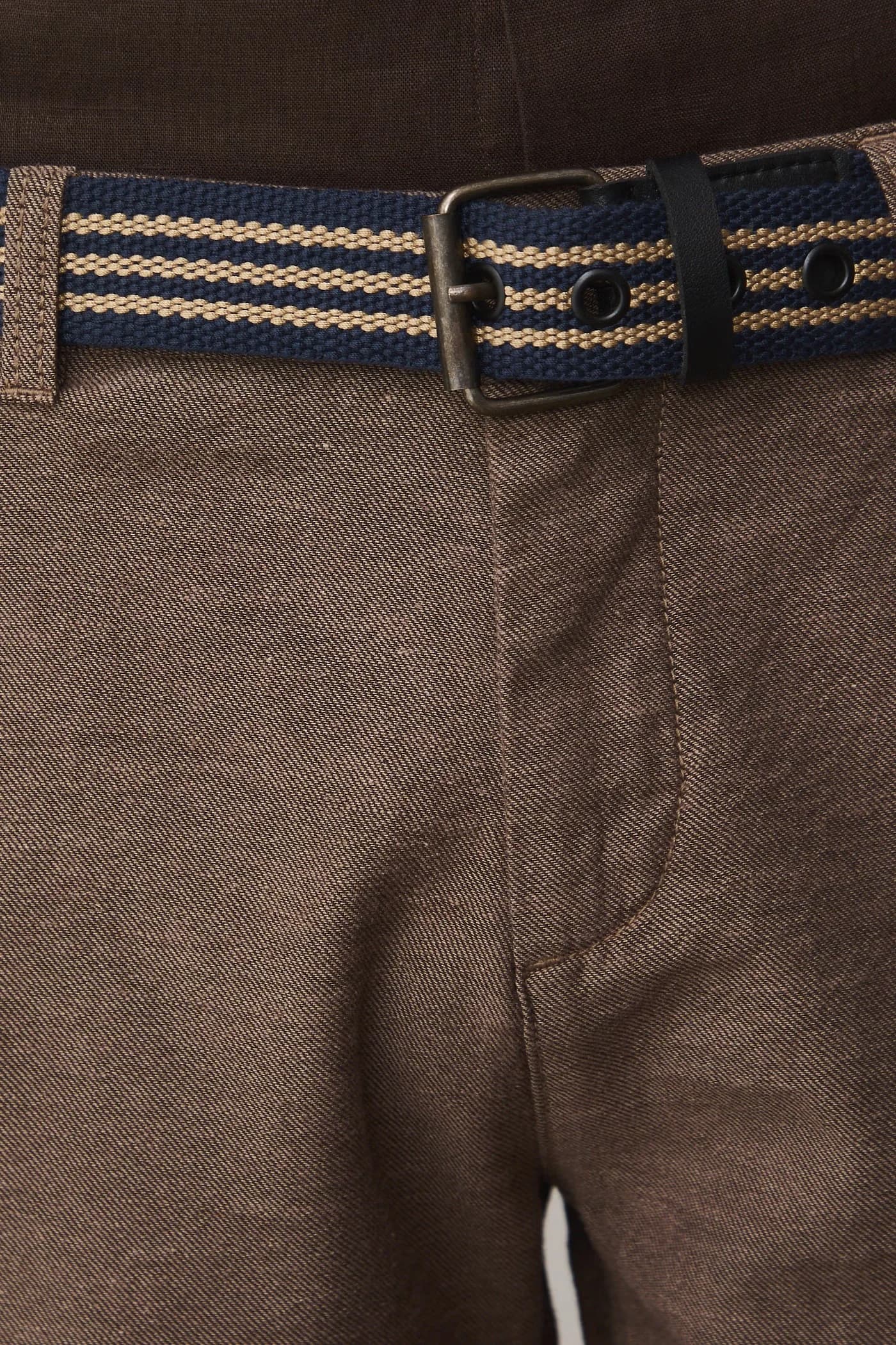 Шорты из смесового льна - фото 4