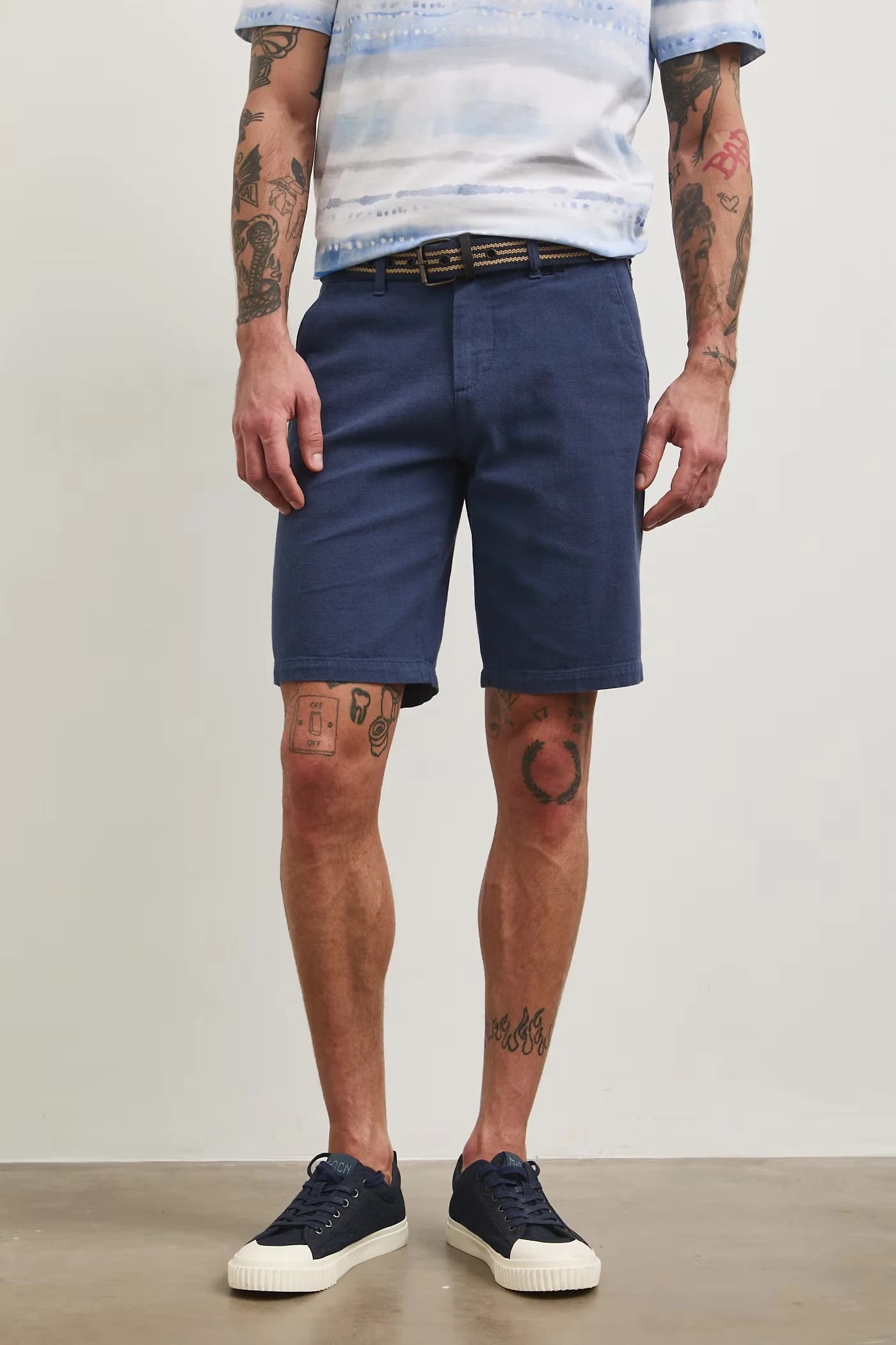 Шорты из смесового льна - фото 3