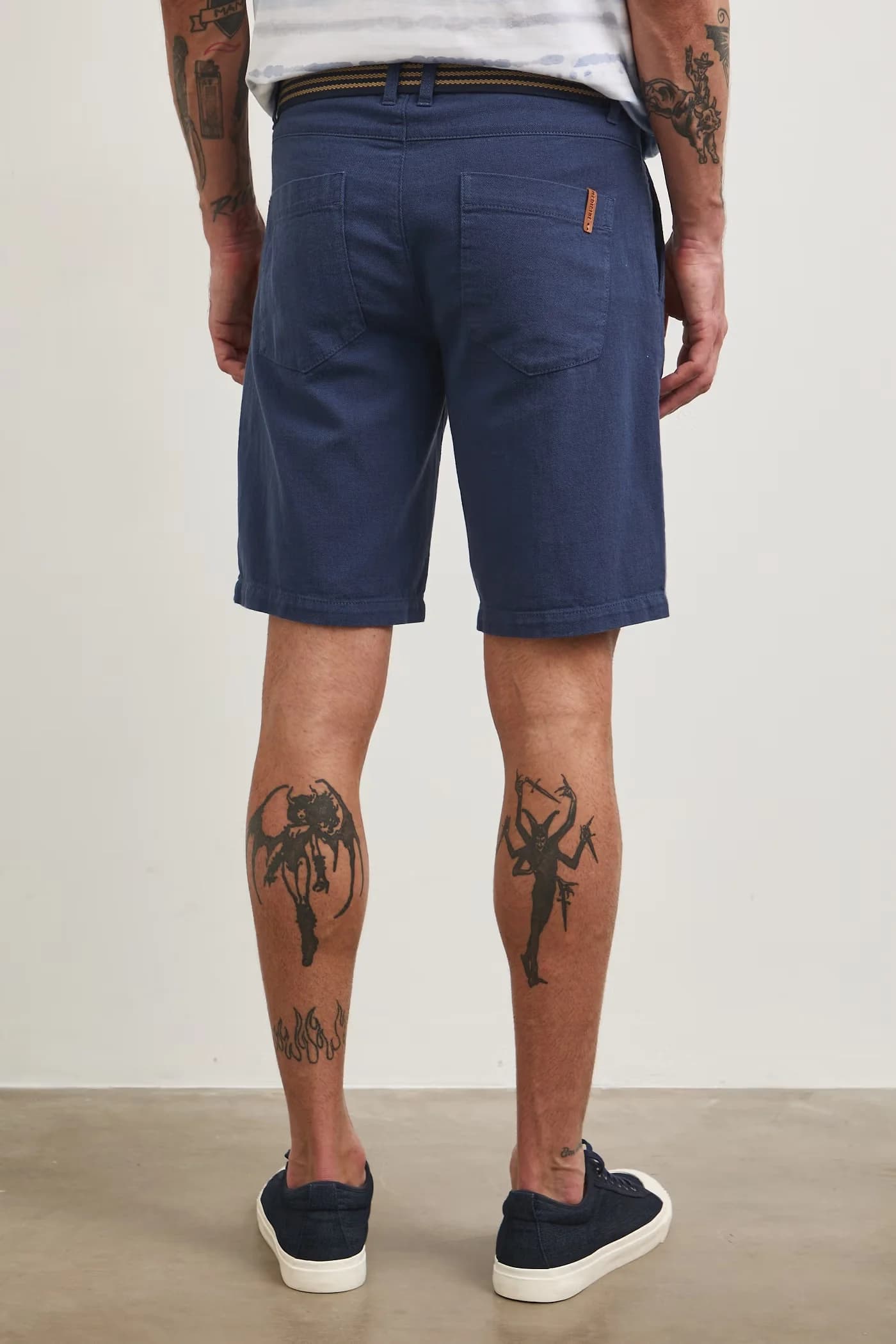 Шорты из смесового льна - фото 5