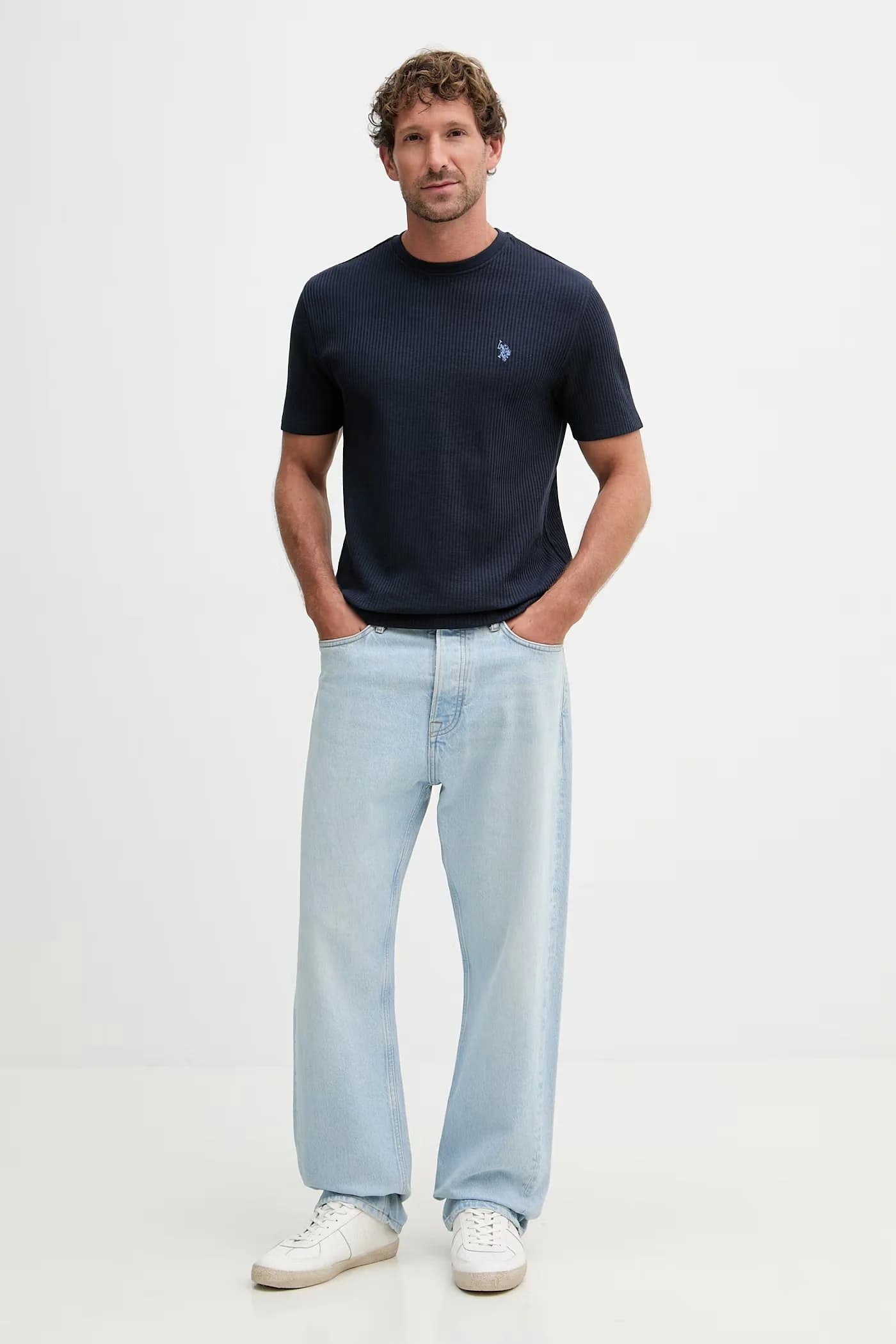 Мужская футболка RIB TEXTURE из хлопка - фото 3