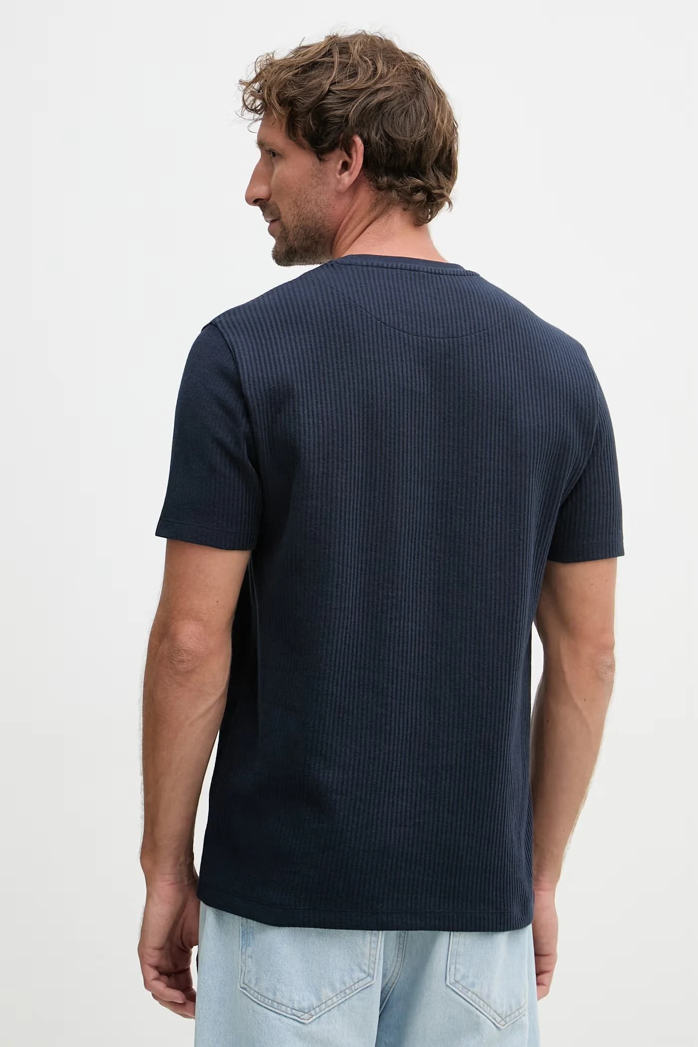 Мужская футболка RIB TEXTURE из хлопка - фото 5