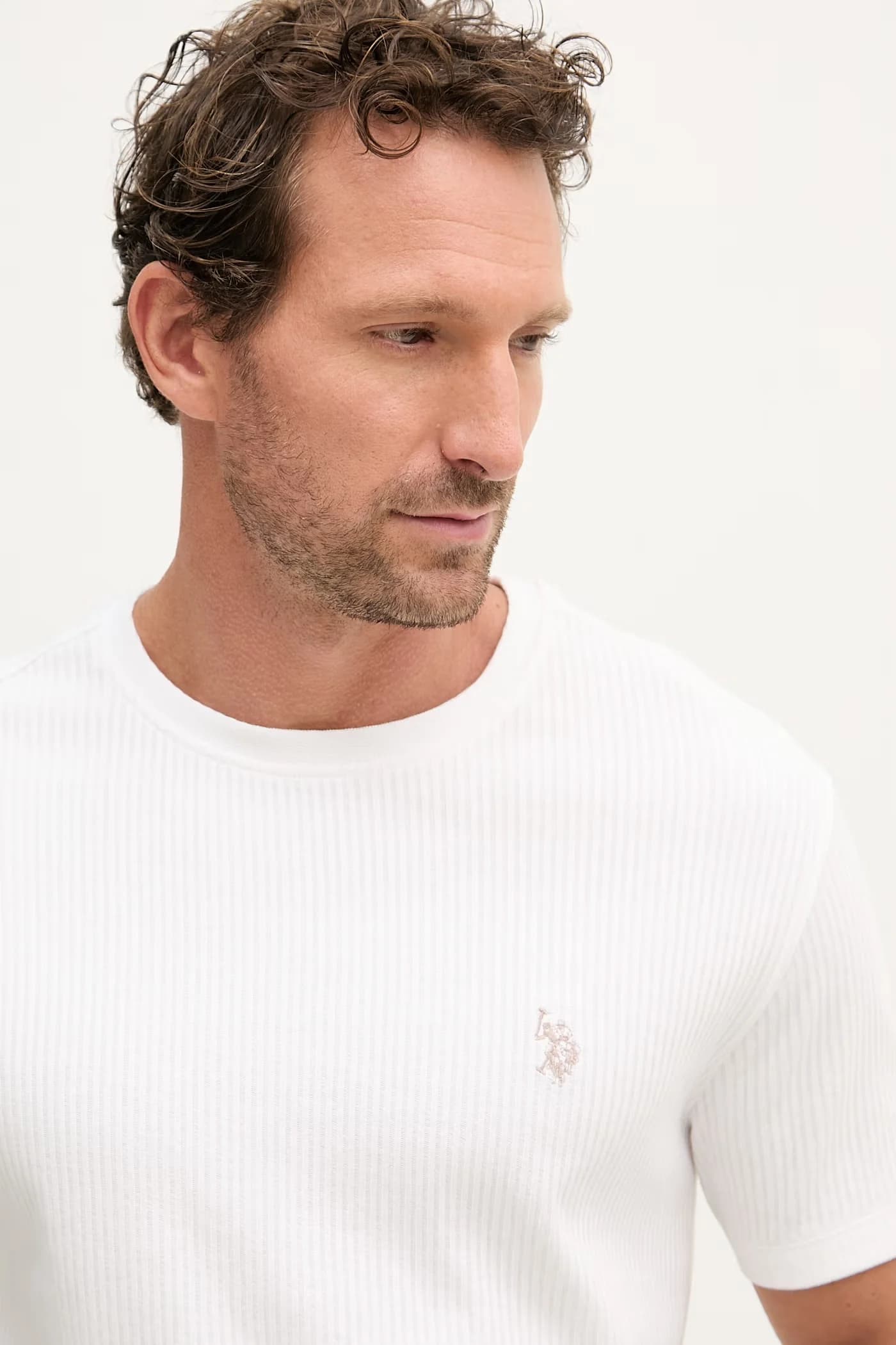 Мужская футболка RIB TEXTURE из хлопка - фото 7