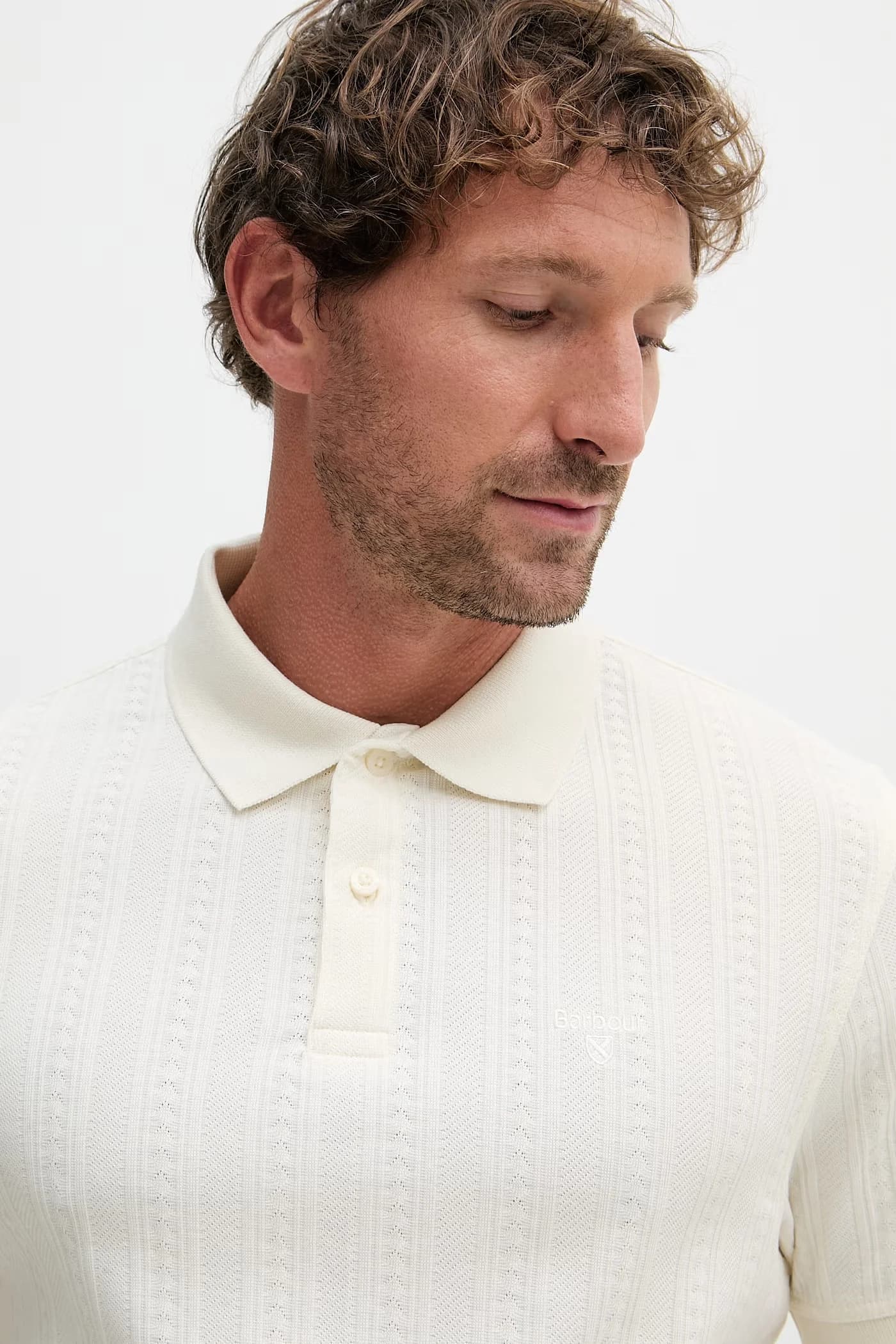 Мужская рубашка-поло Harwell из хлопка - фото 4