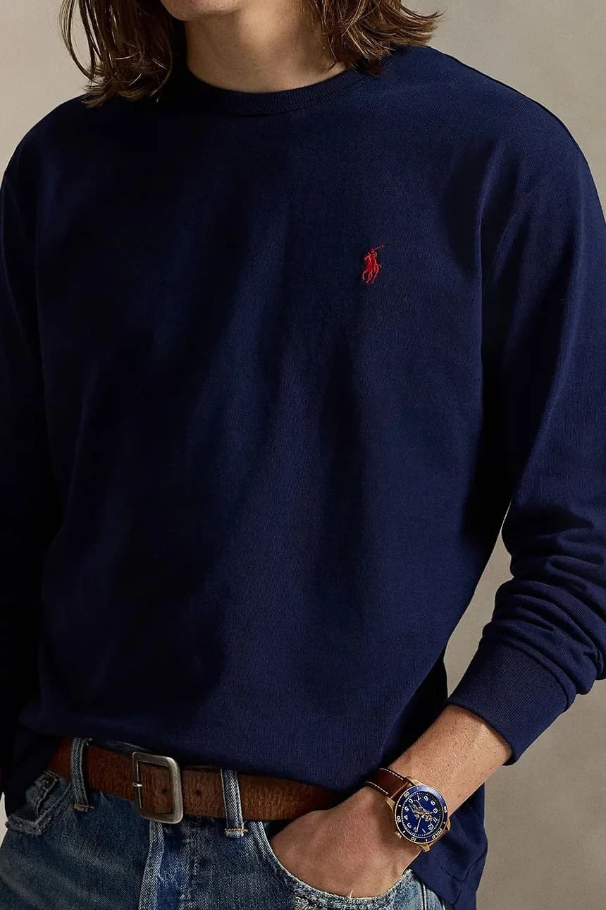 Хлопковая рубашка с длинным рукавом - фото 4