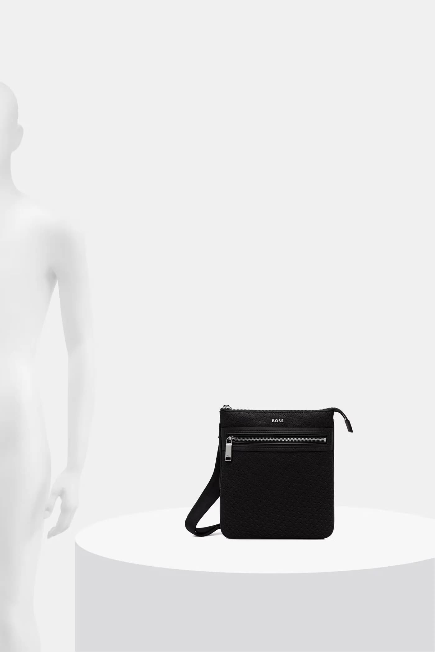 Мужская кожаная сумка через плечо - фото 6