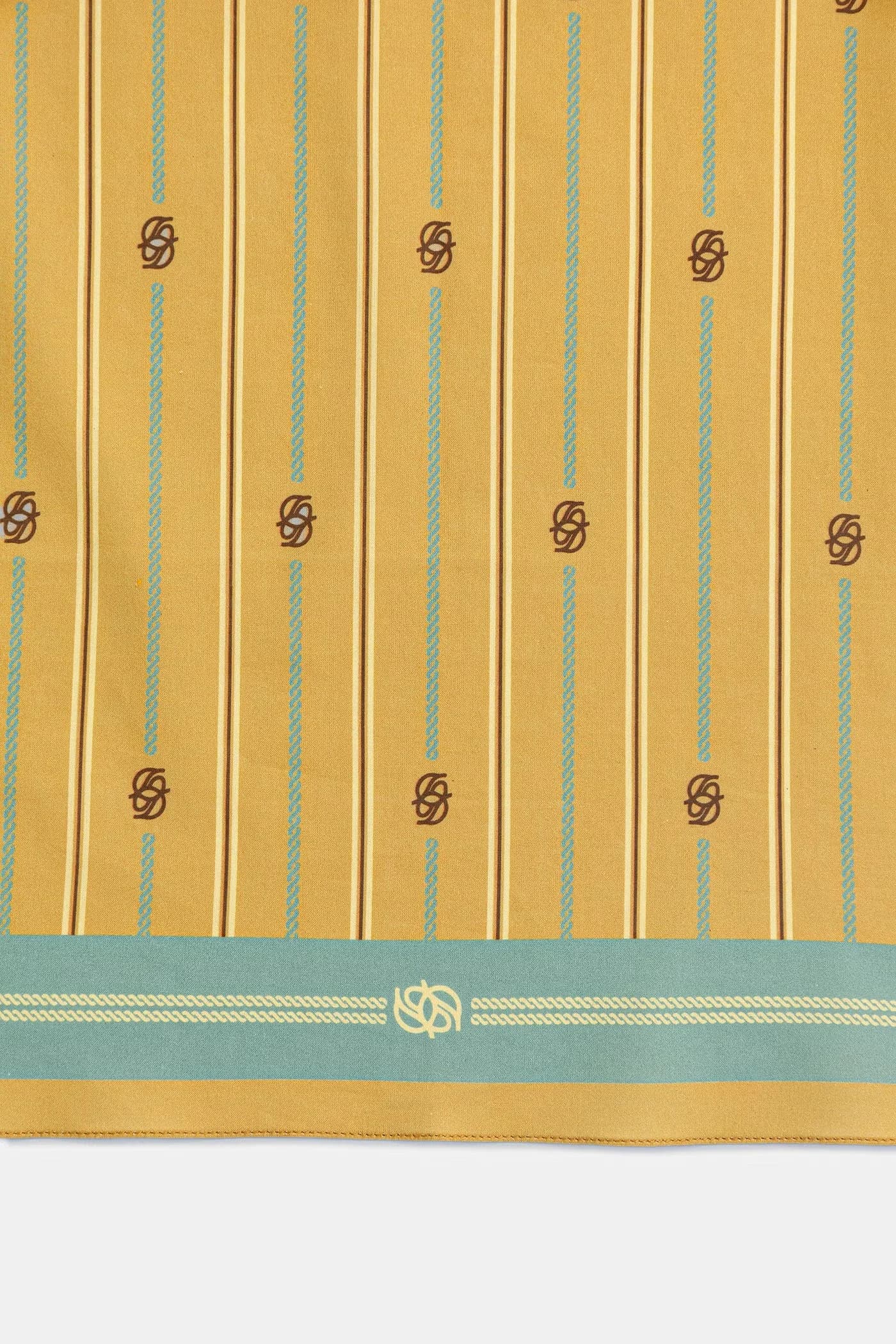 Женский хлопковый шарф Rayure Monogramme - фото 2