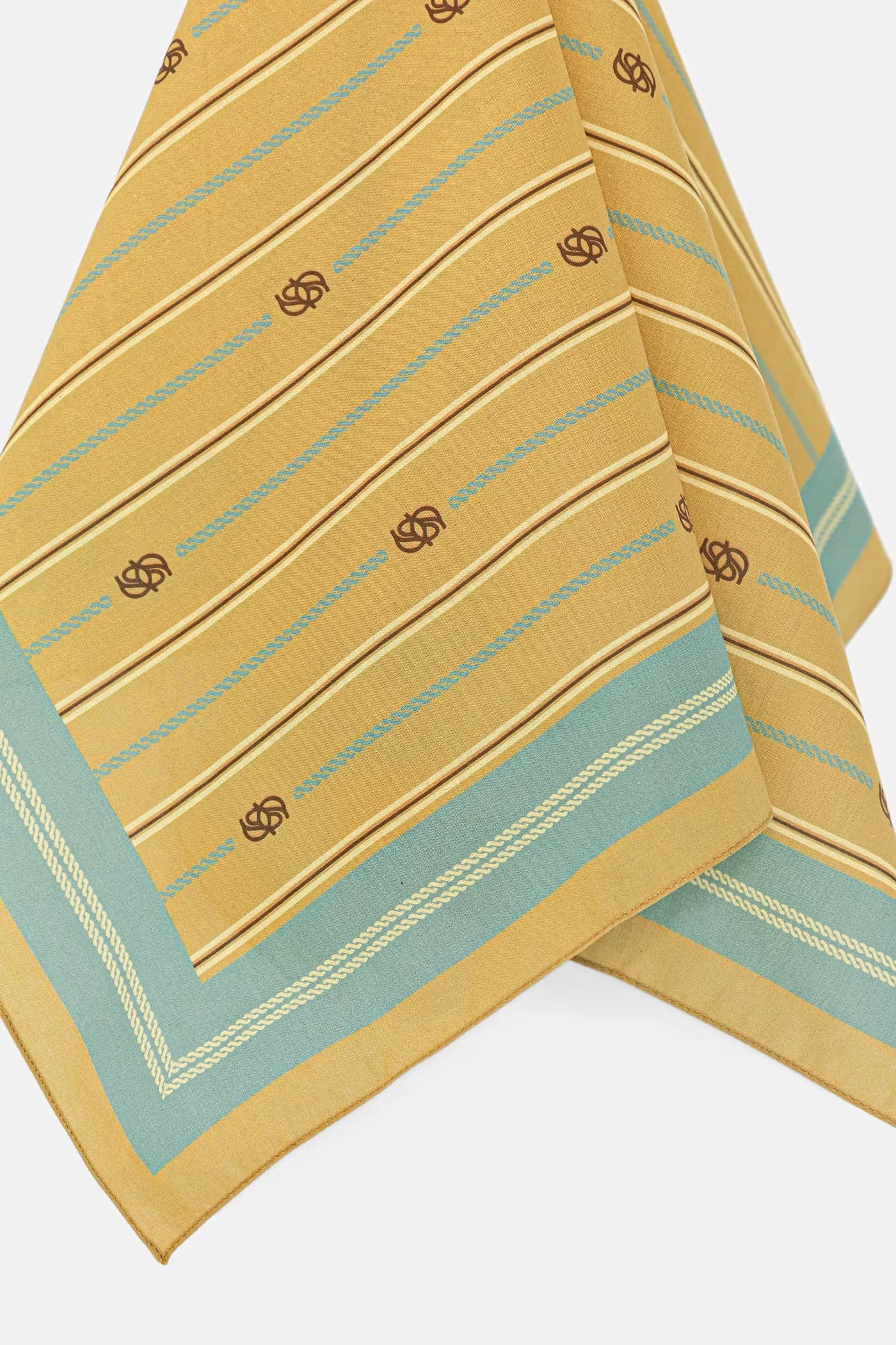 Женский хлопковый шарф Rayure Monogramme - фото 3