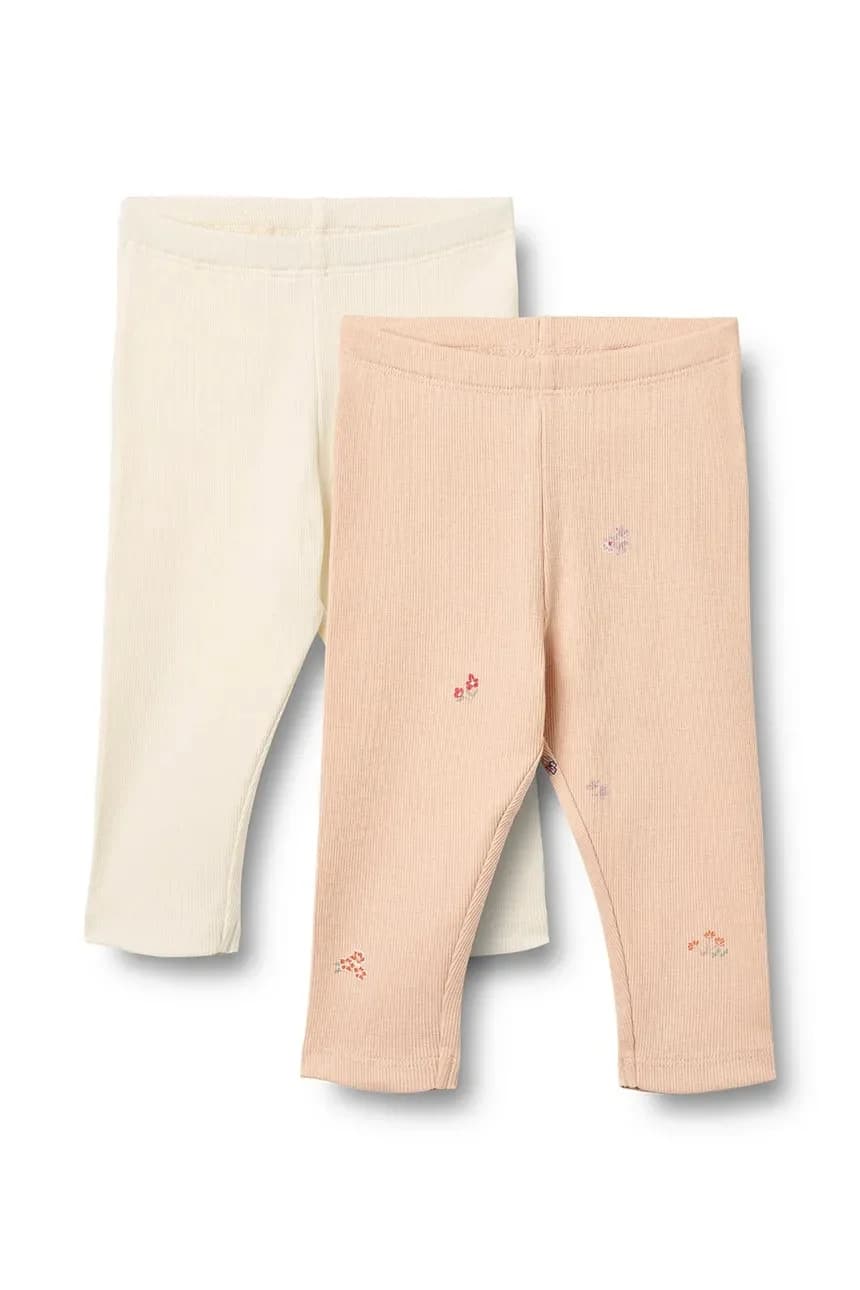 Детские леггинсы из хлопка с эластаном