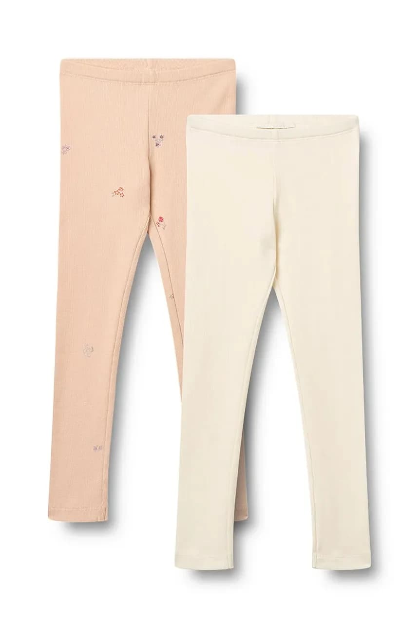 Детские леггинсы из хлопка с эластаном