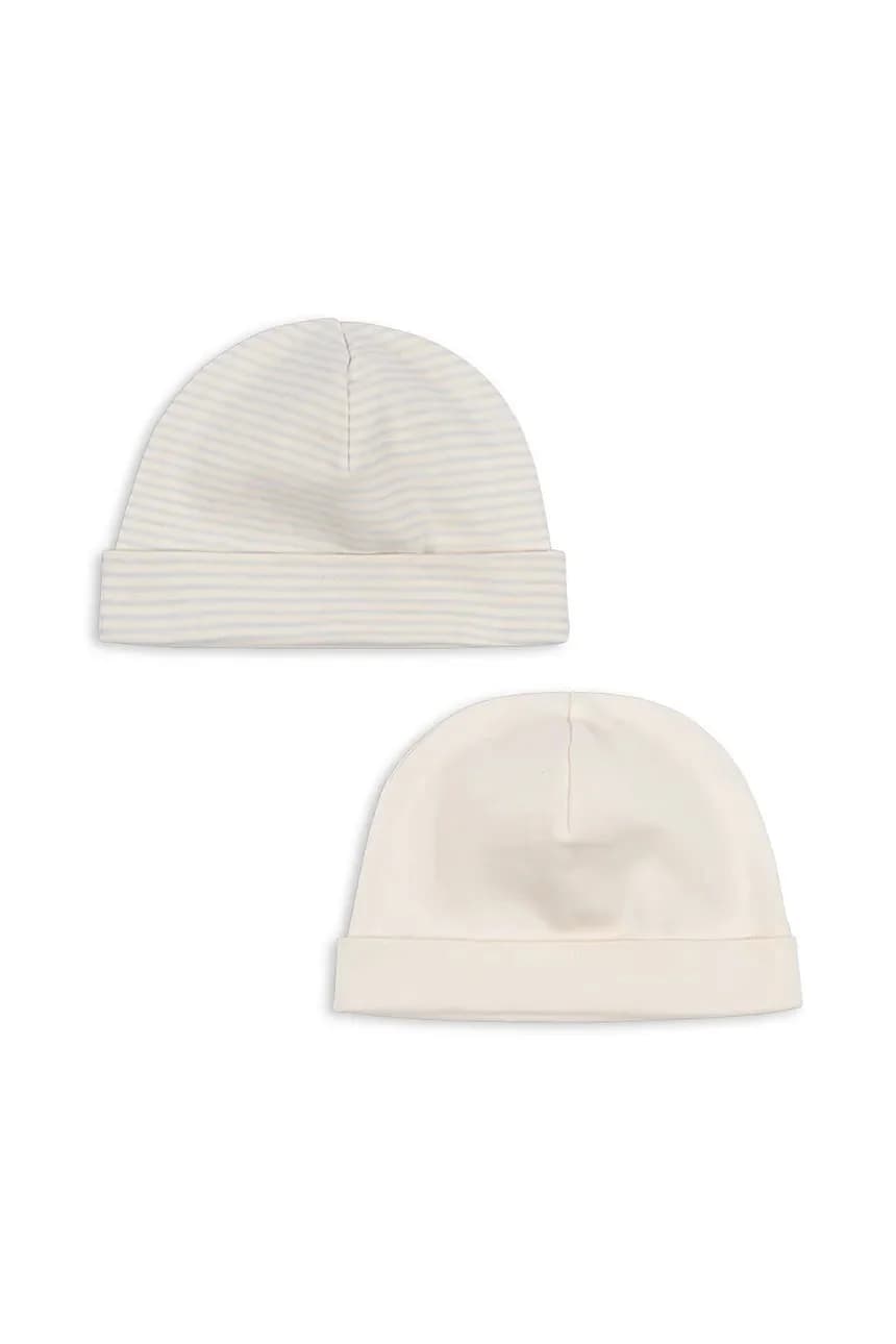 Детская шапка из хлопка FIO STRIPE 2 PACK BEANIE OCS 2 шт. - фото 2