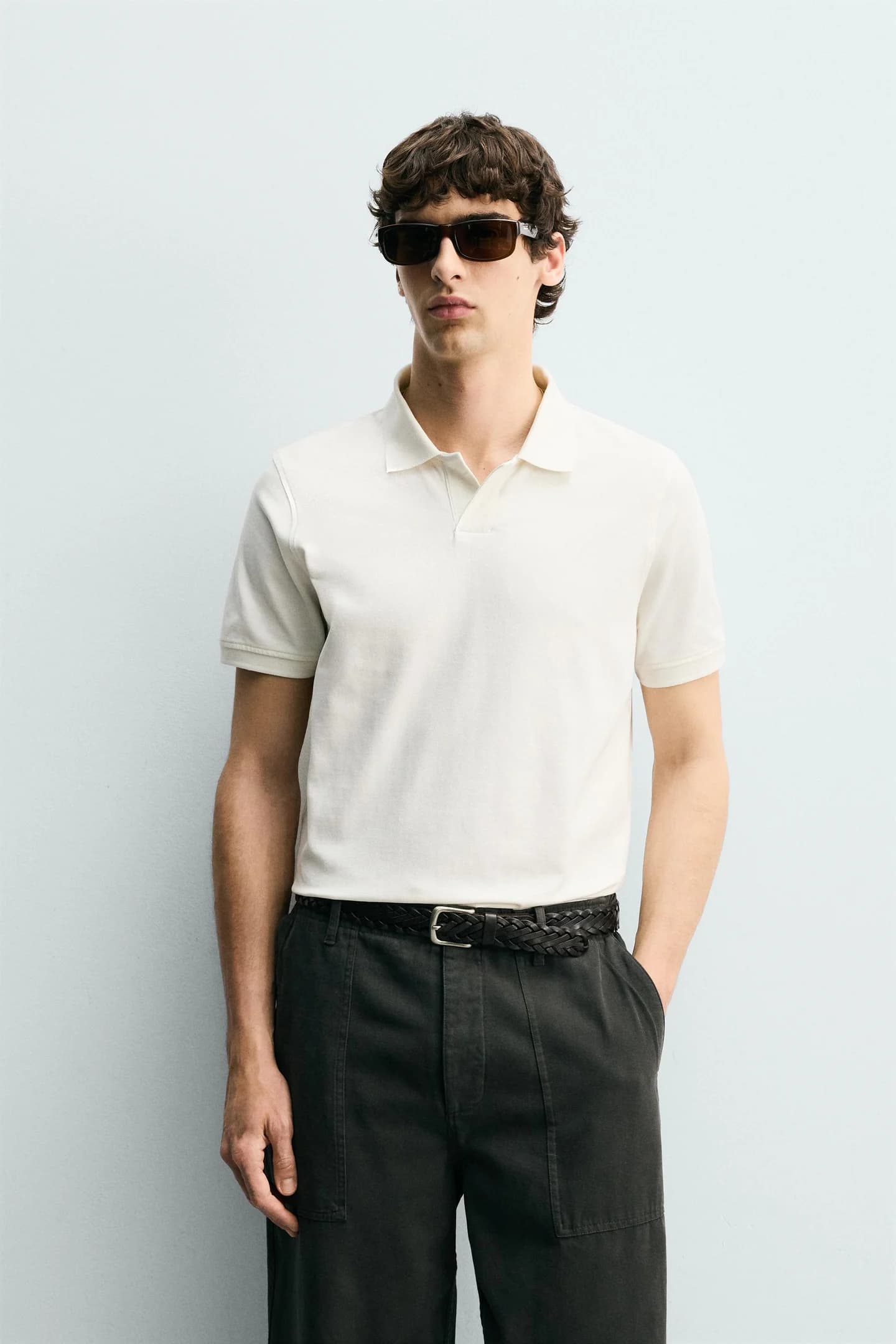 СТЕГАНАЯ РУБАШКА ПОЛО - фото 4